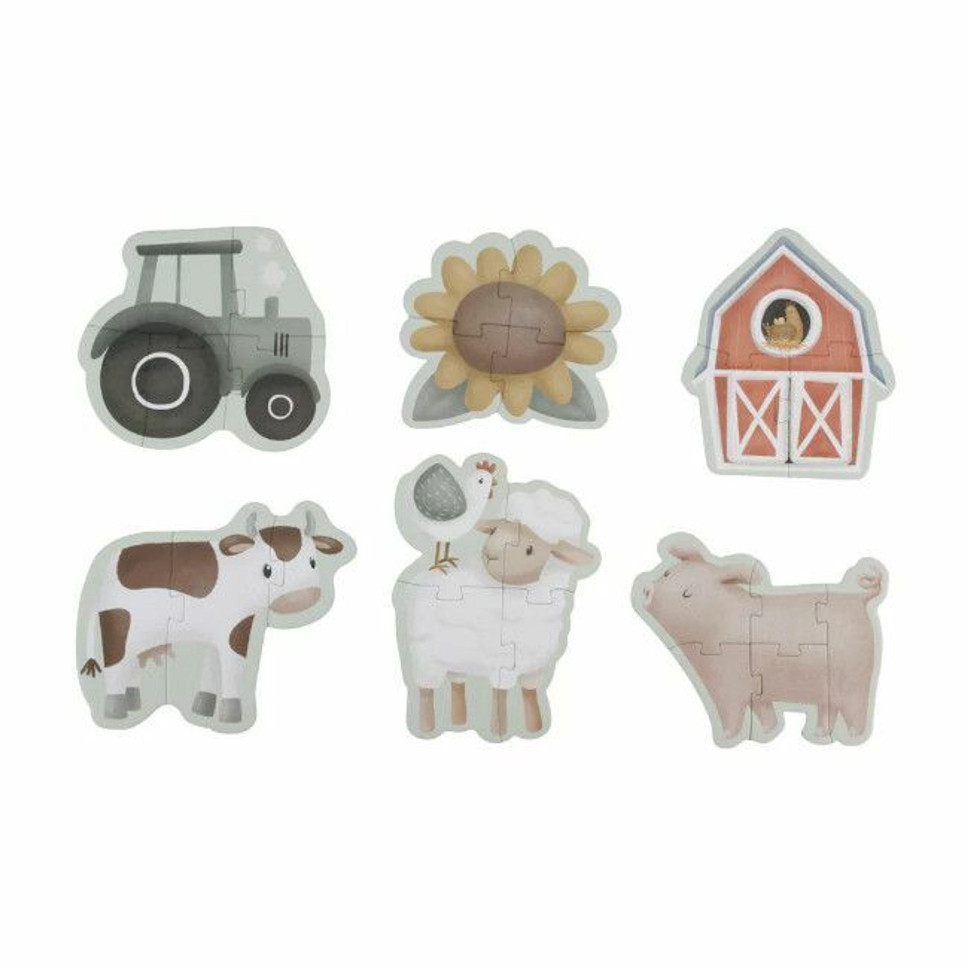 Little Dutch 6-in-1 Puzzles Little Farm +2 Years LD7148