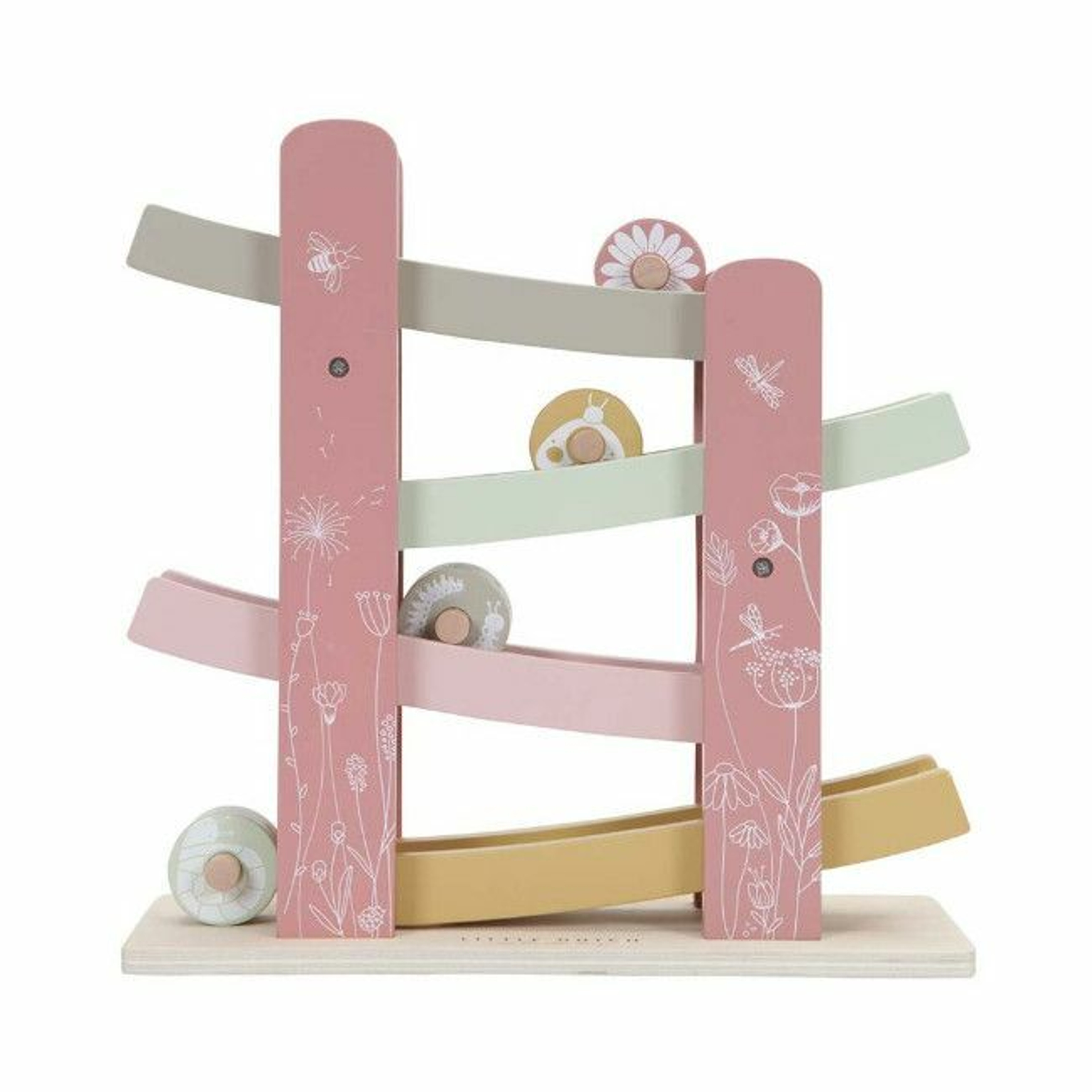 Little Dutch Rampa com Carros de Corrida em Madeira Rosa +18M LD7007