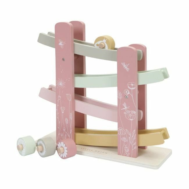 Little Dutch Wooden Racing Car Ramp Pink +18M LD7007