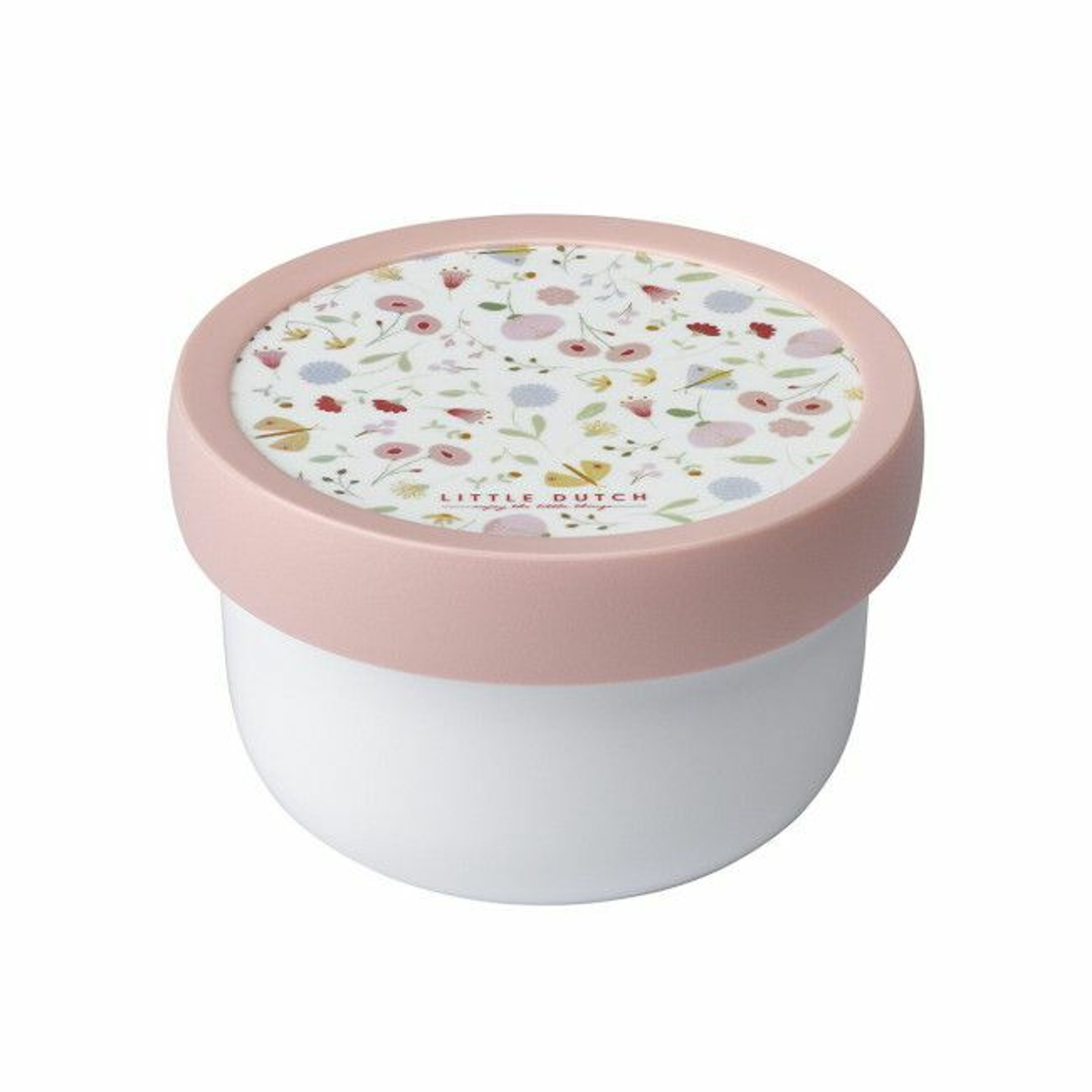 Little Dutch Food Container with Fork Flowers & Butterflies 107430065243