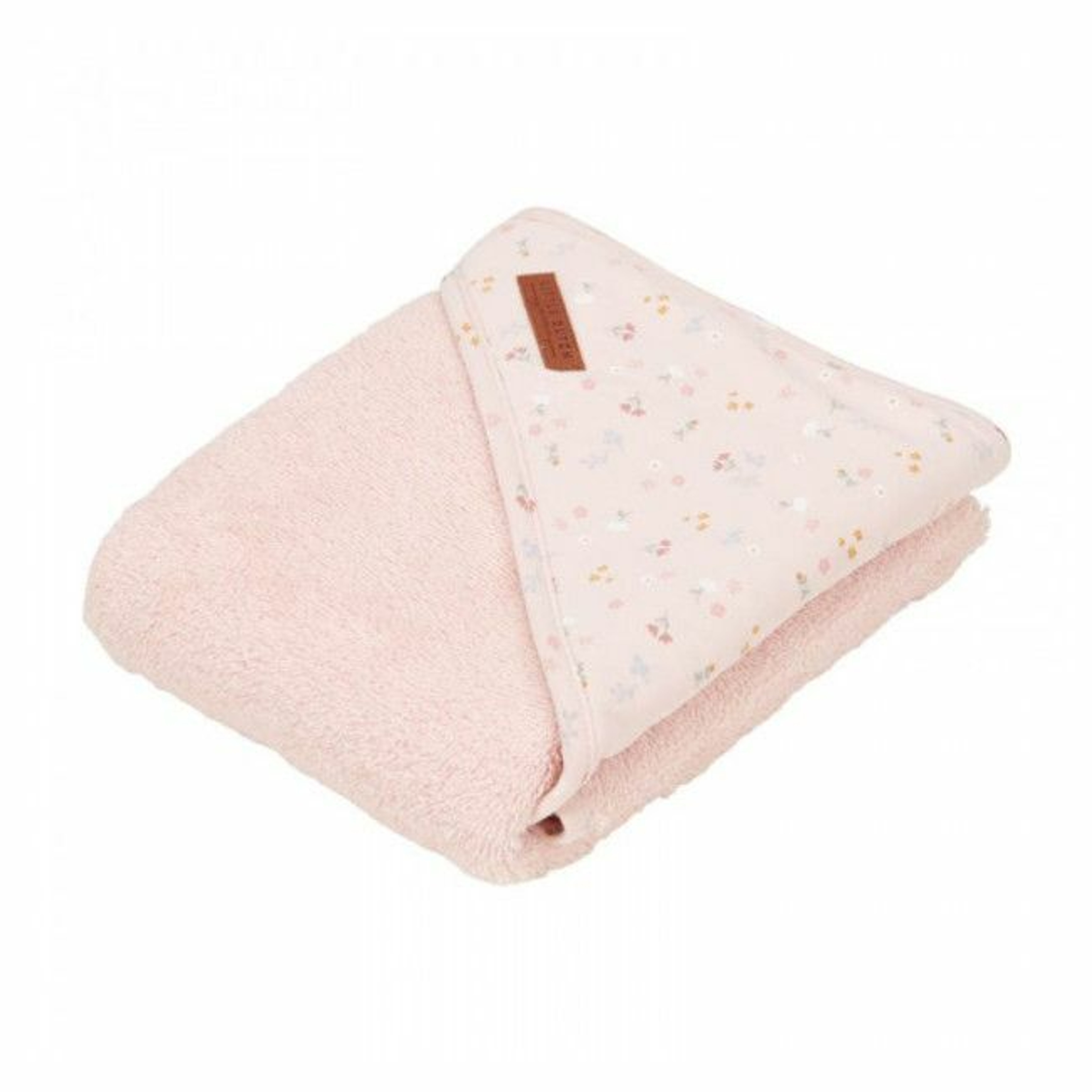Little Dutch Hooded Towel 100x100 Little Pink Flowers