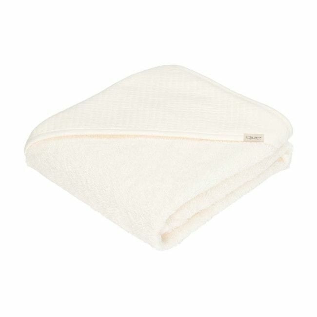 Little Dutch Hooded Towel 75x75 Pure Soft White