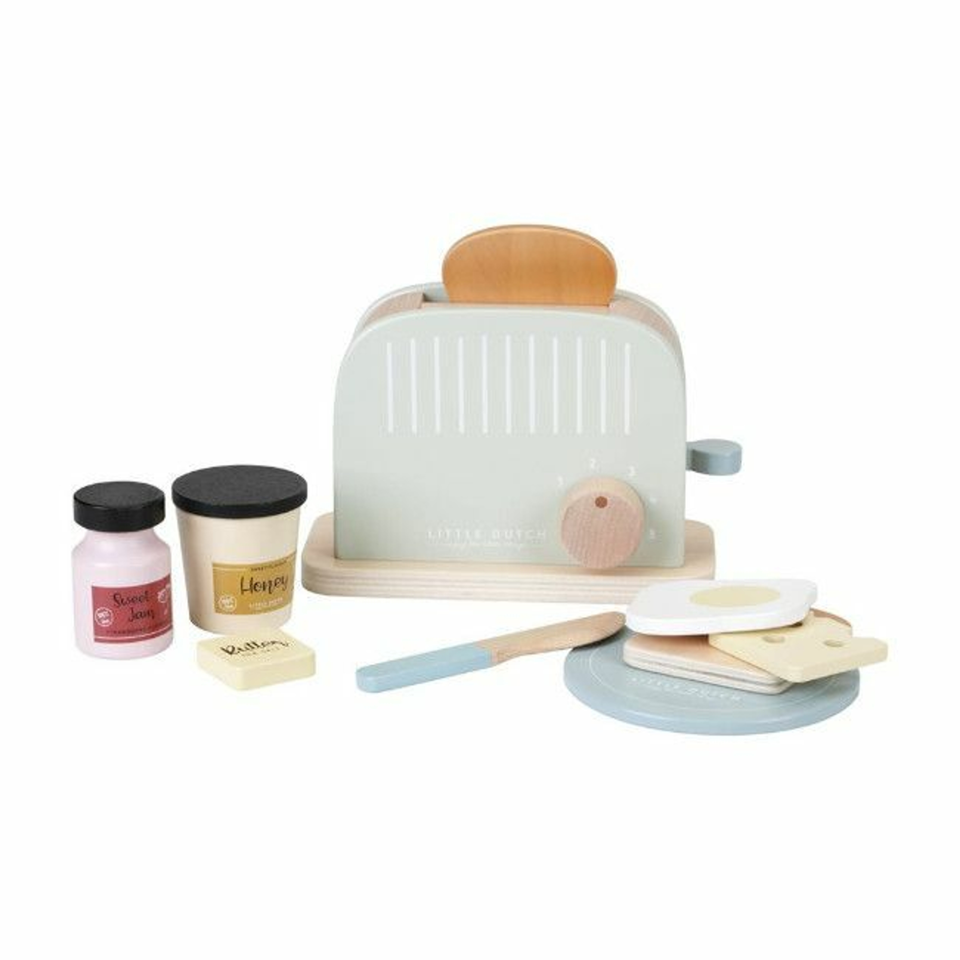 Little Dutch Wooden Toaster & Accessories Mint +3Y LD7080