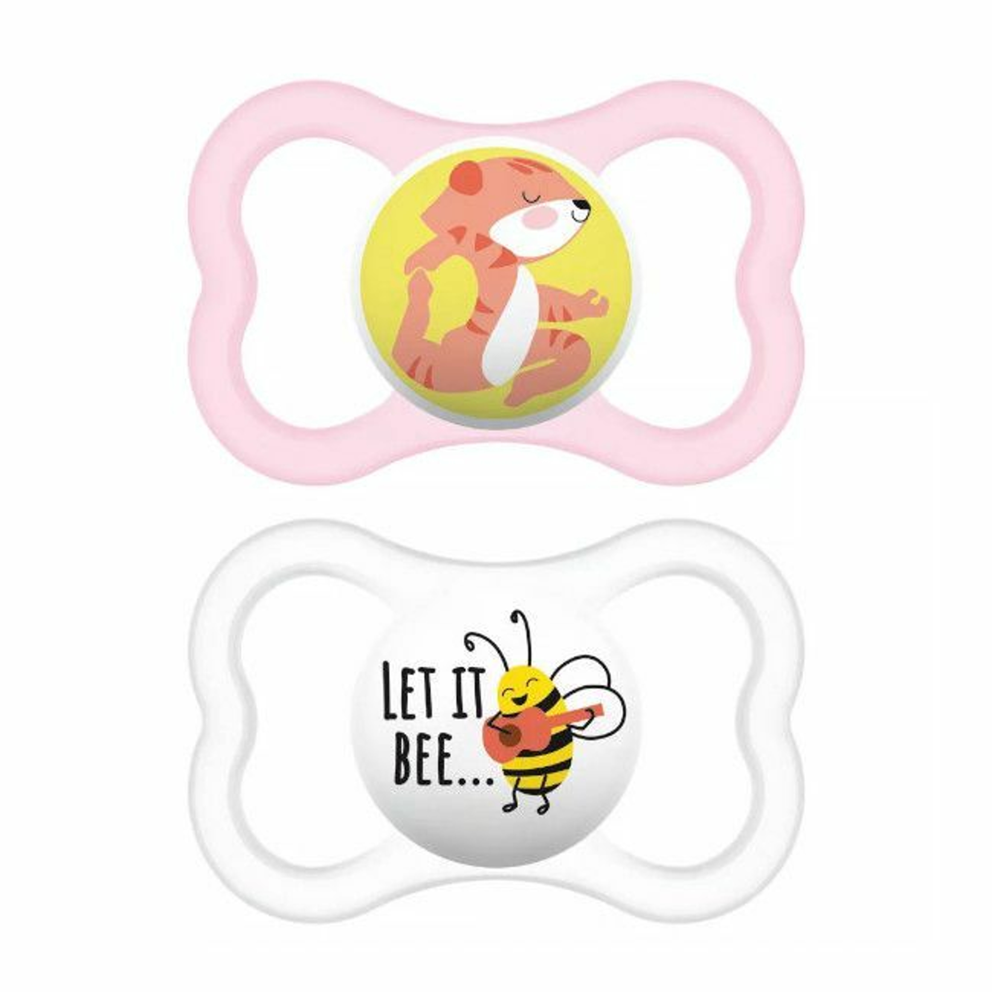 MAM 2 Air Silicone Soothers Flow Pink +16M S235