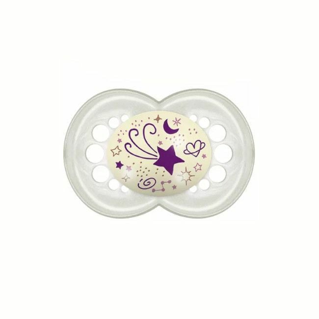 MAM 2 Chupetas Original Night Silicone Astro Rosa +6M S170