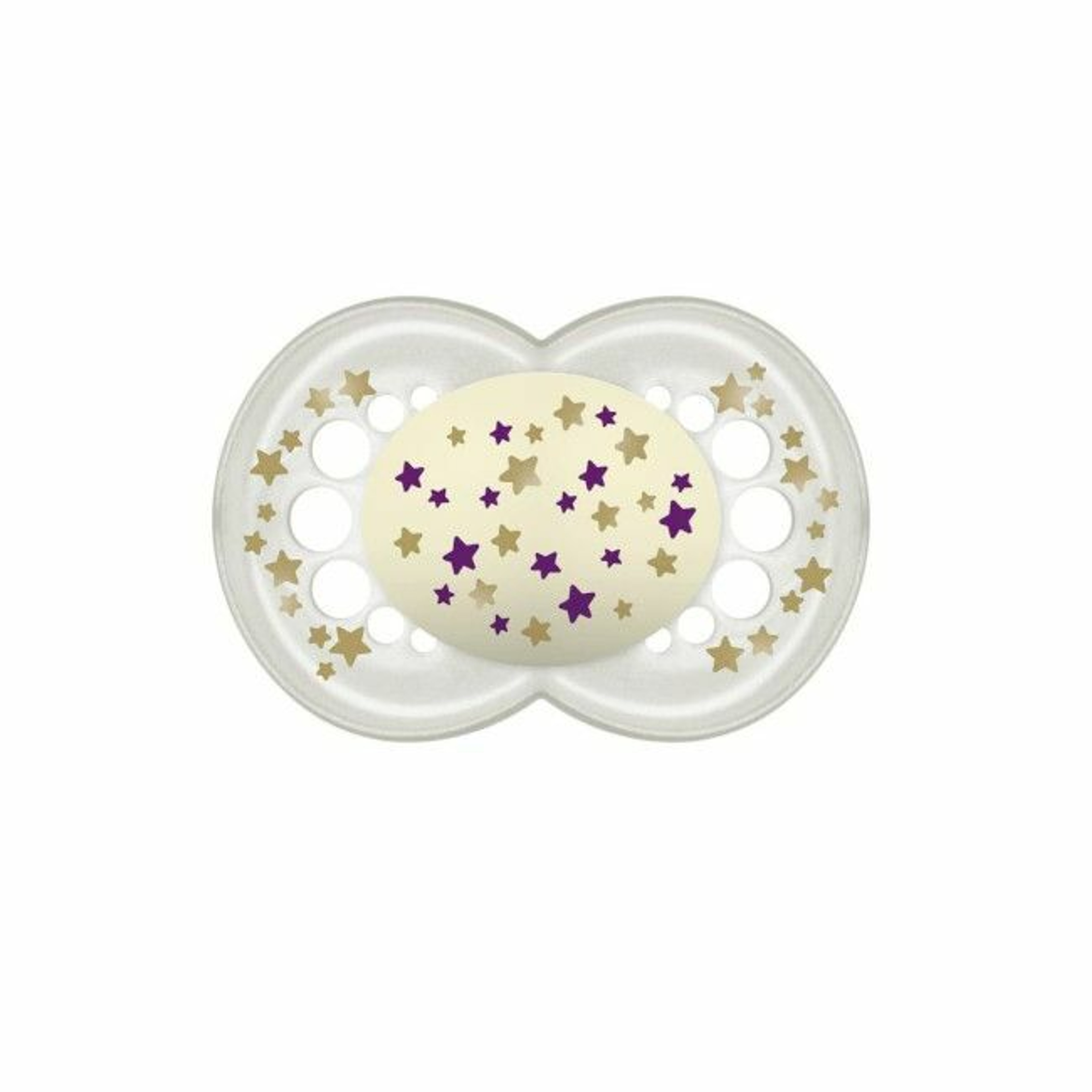 MAM 2 Chupetas Original Night Silicone Astro Roxo +16M S173