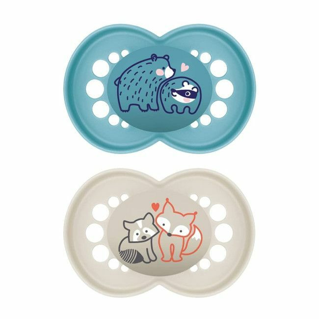 MAM 2 Original Pure Silicone Soothers Blue +6M S316