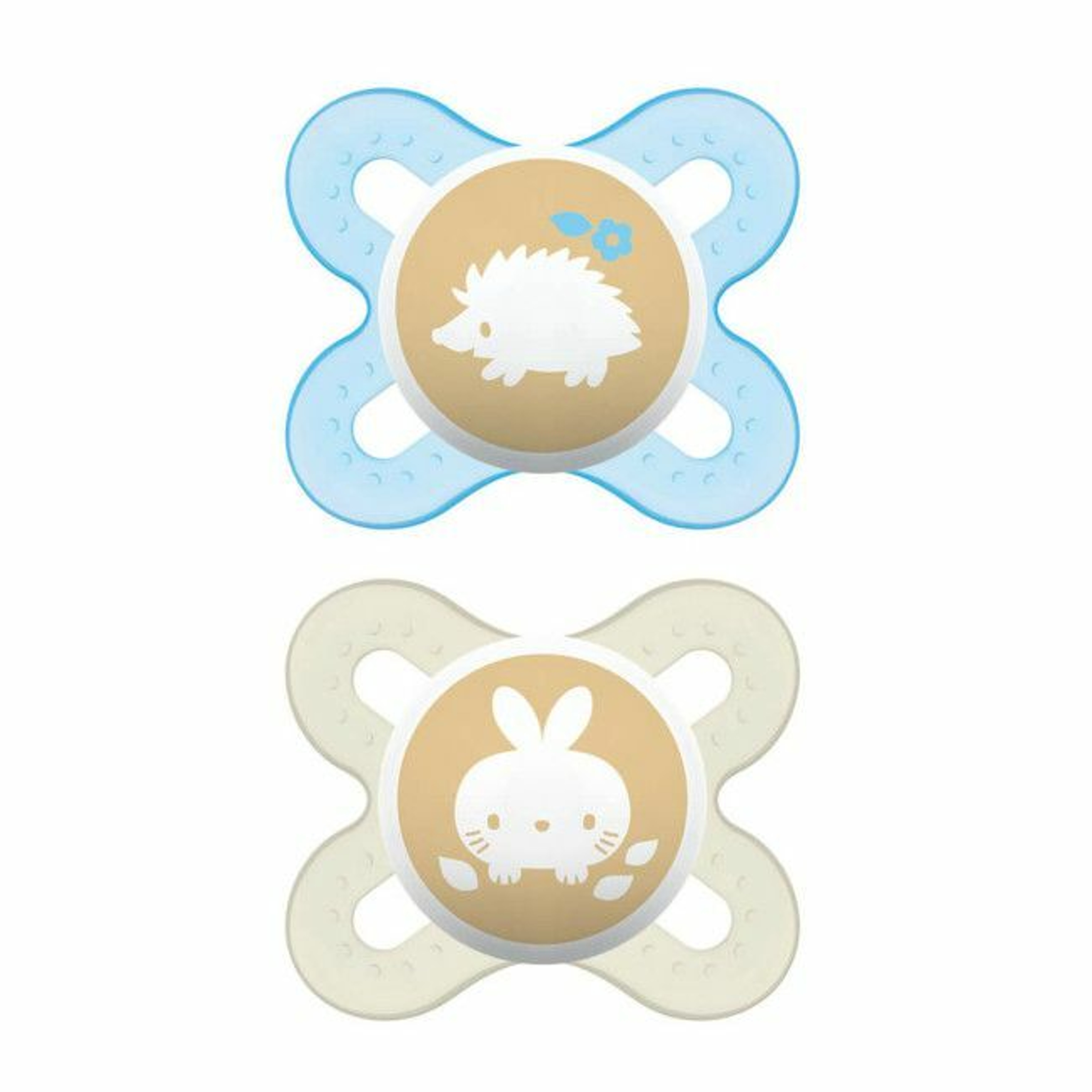 MAM 2 Start Latex Soothers Blue/White 0-2M S148