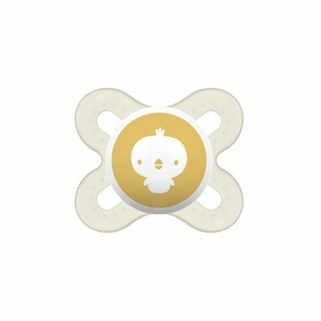 MAM 2 Chupetas Start Látex Organic Garden Branco 0-2M S150