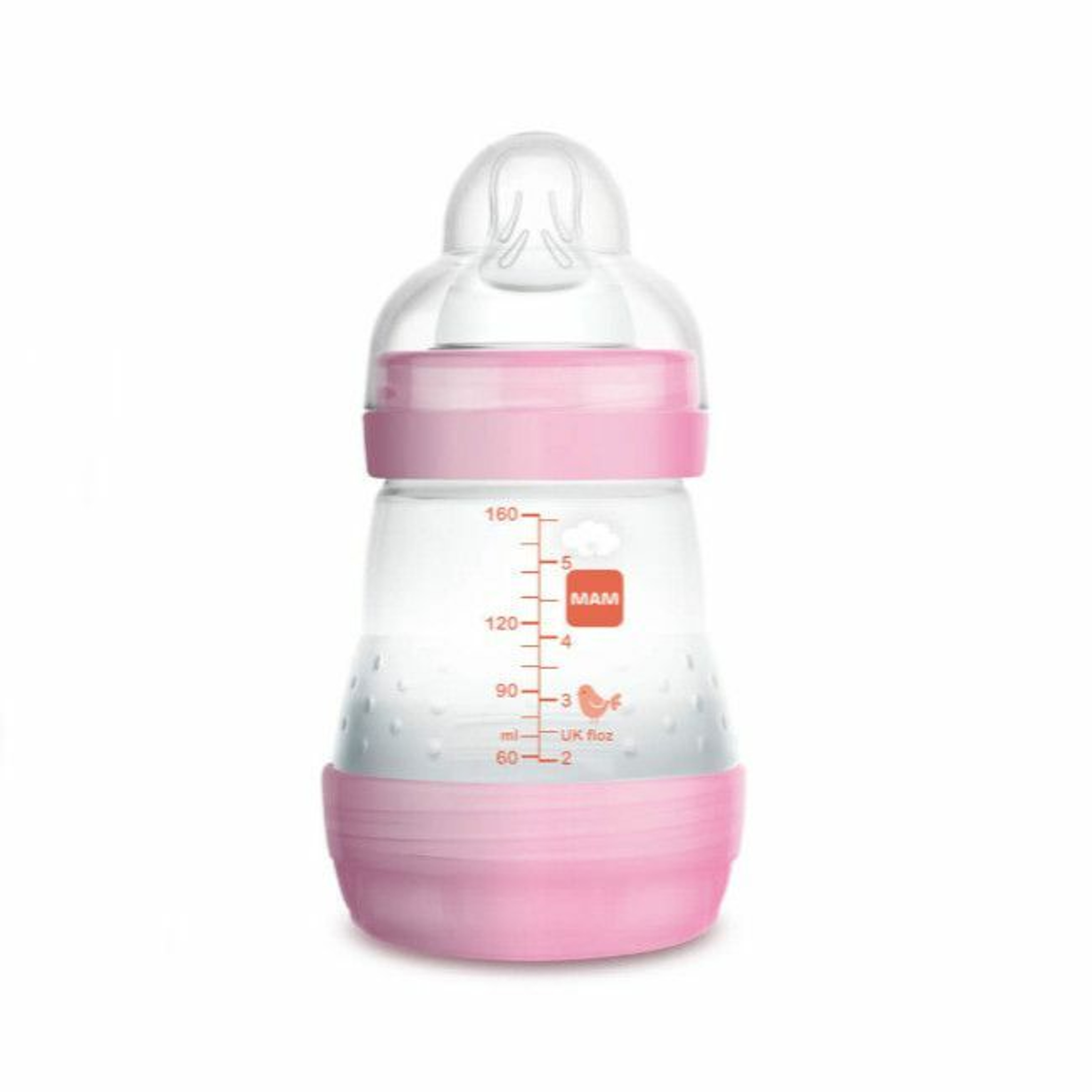 MAM Biberão Anti-Cólicas Easy Start 160ml Tigre Rosa +0M A118