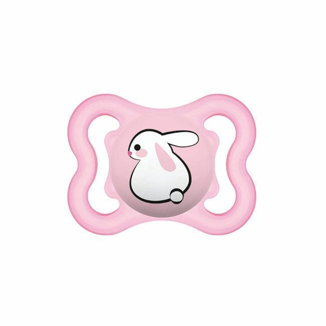 MAM Supreme Silicone Soother Bunny Pink +2M S248
