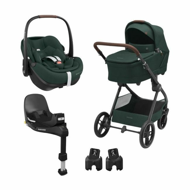 Maxi-Cosi Trio Oxford+ Twillic Green + Pebble 360 Pro2 + FamilyFix 360 Pro