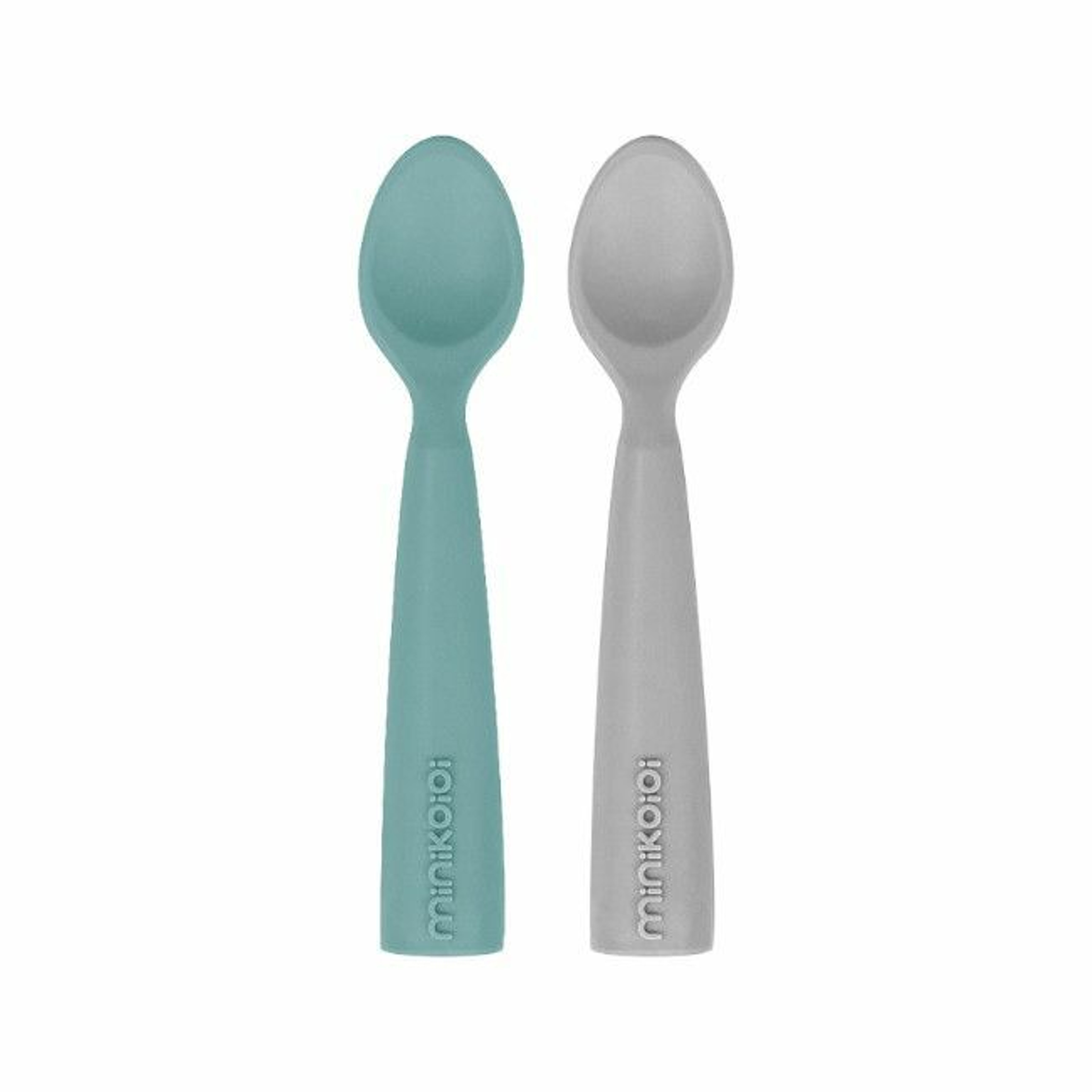 MinikOiOi 2 Scooper Spoons Aqua Green/Powder Grey 261101140016