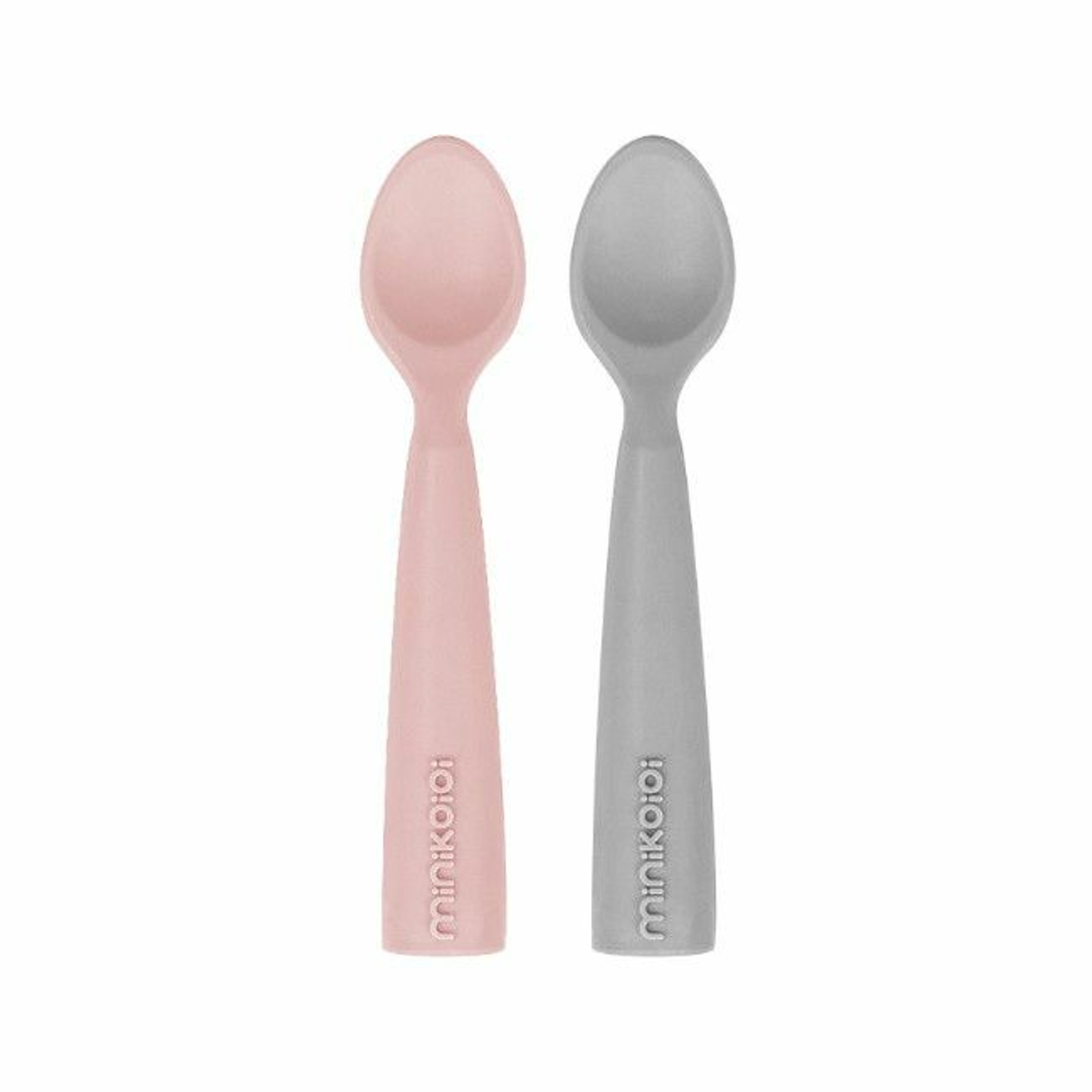 MinikOiOi 2 Scooper Spoons Pinky Pink/Powder Grey 261101140017