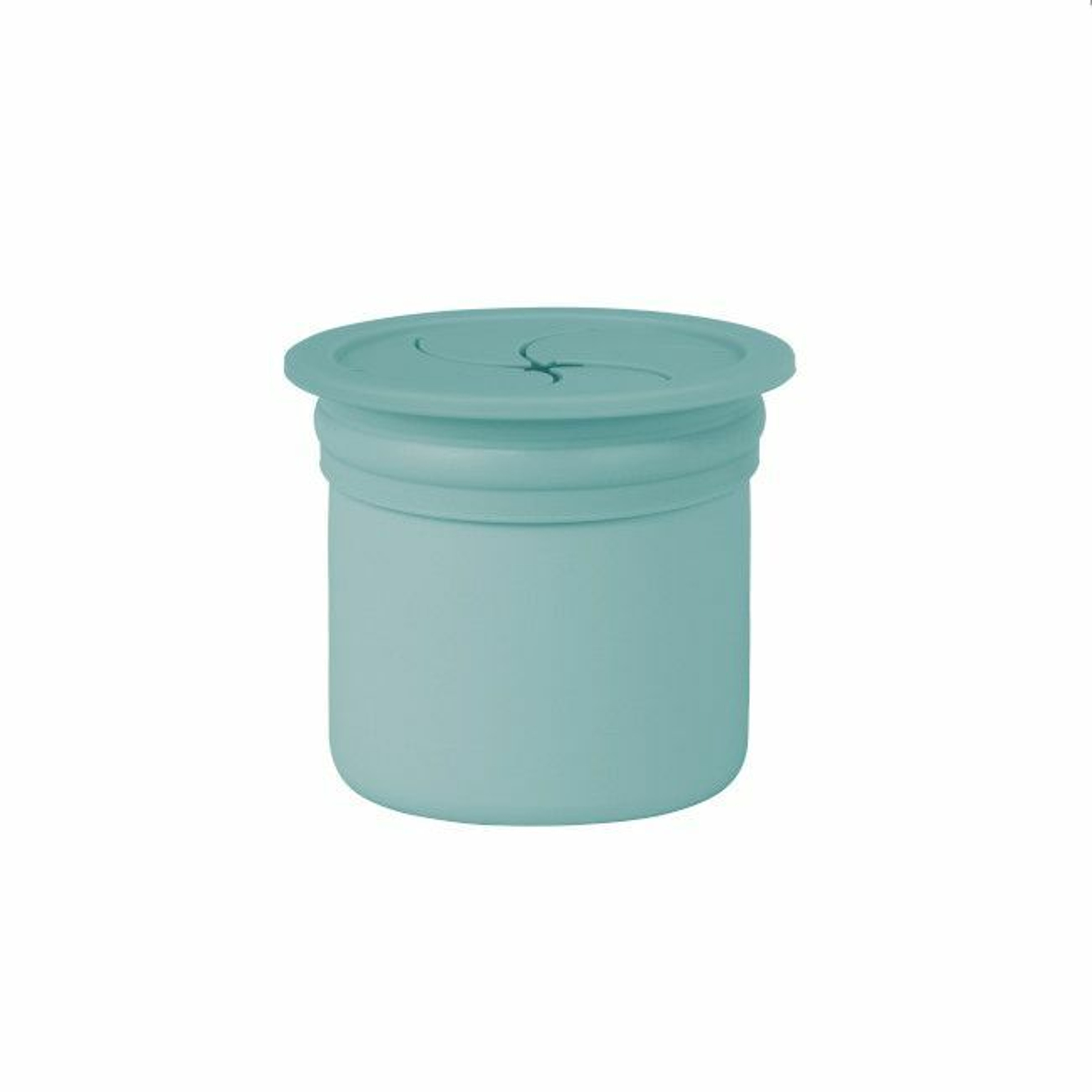 MinikOiOi Copo com Palhinha Sip+Snack Aqua Green/Powder Grey