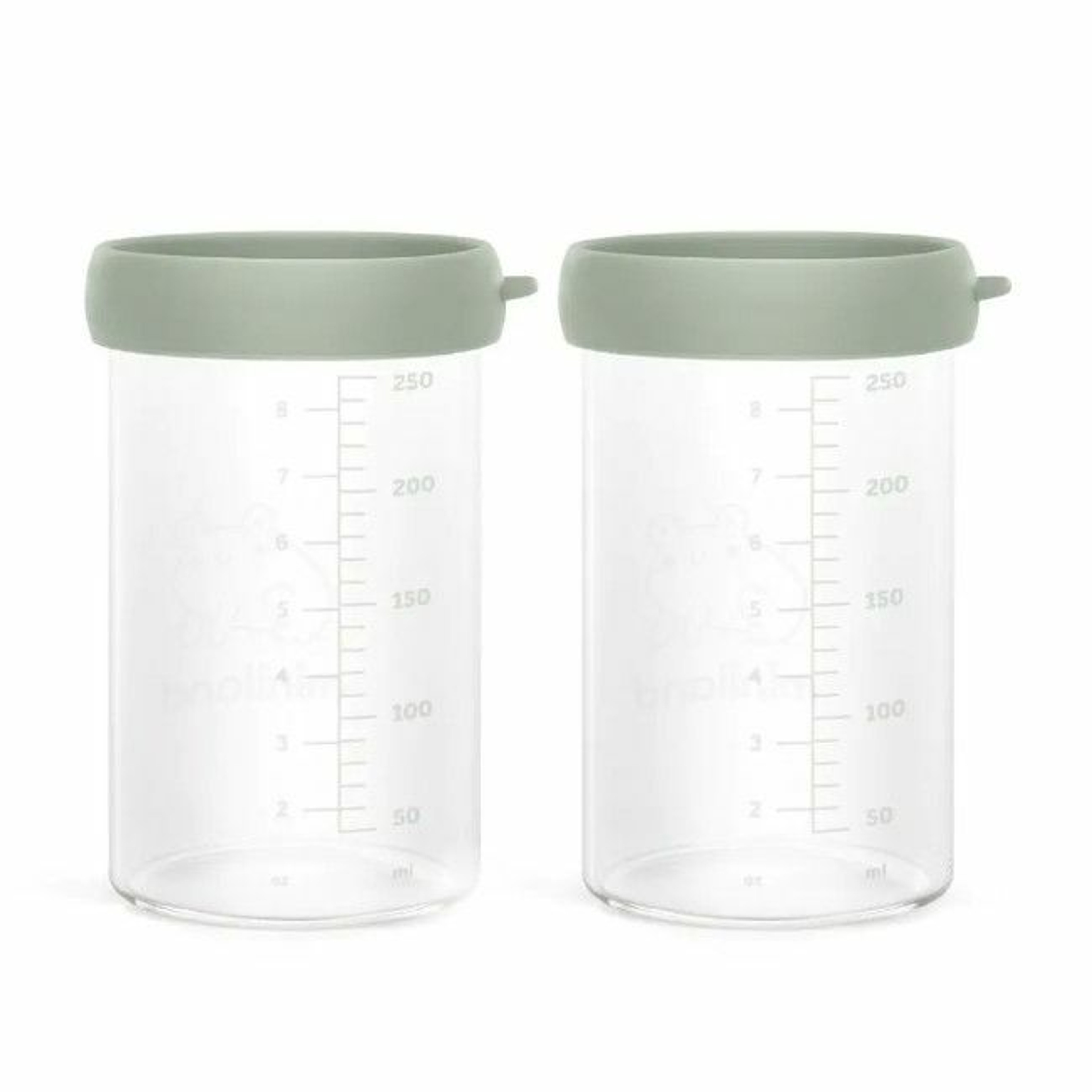 Miniland 2 Hermetic Containers Silicone Lid 250ml Frog 89547