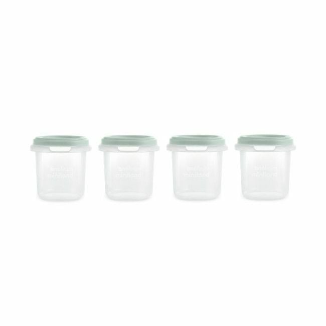 Miniland 4 Hermetic Containers 200ml Mint 89520
