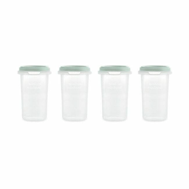 Miniland 4 Hermetic Containers 330ml Mint 89526