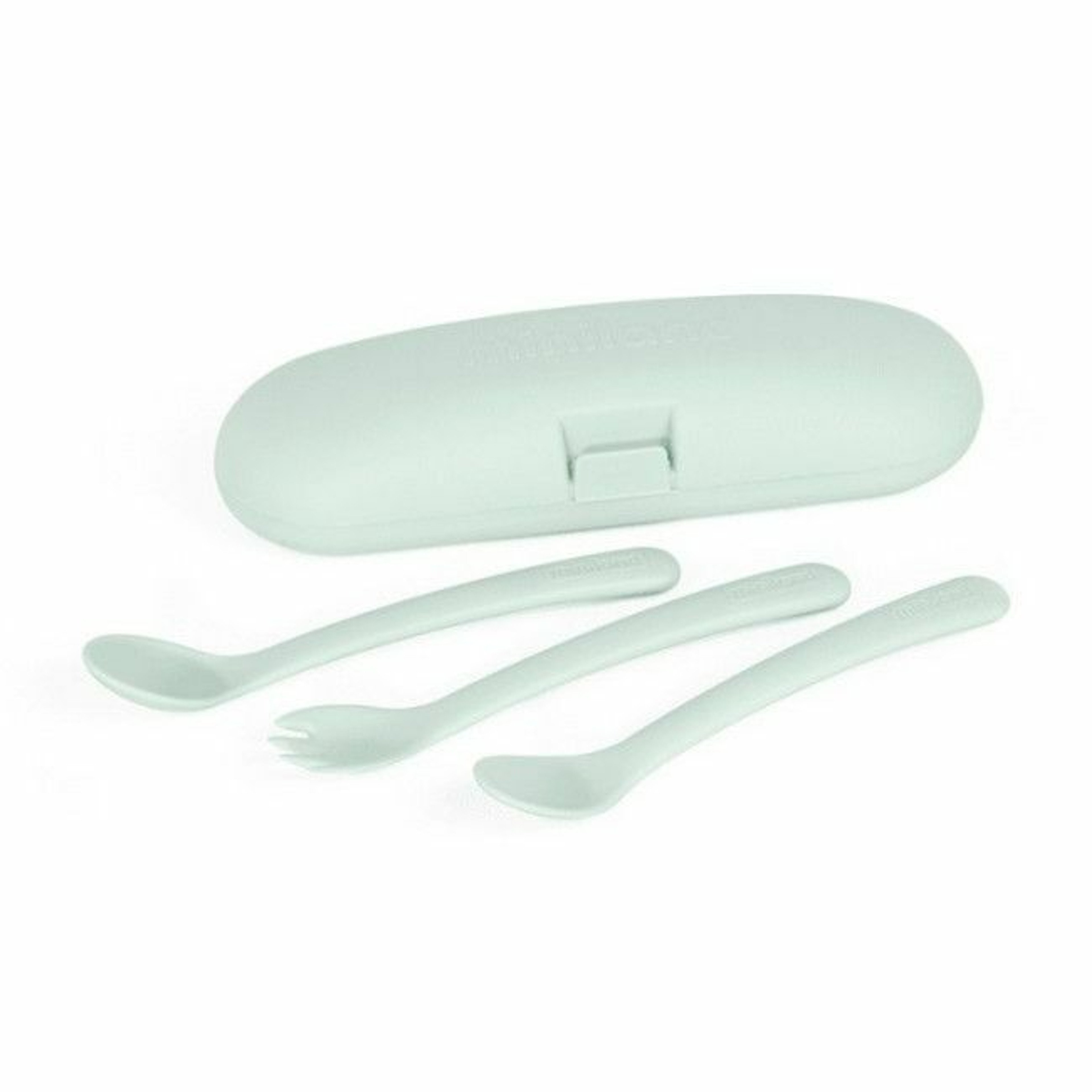 Miniland Picneat Mint Evolutionary Cutlery + Carrying Case 89518