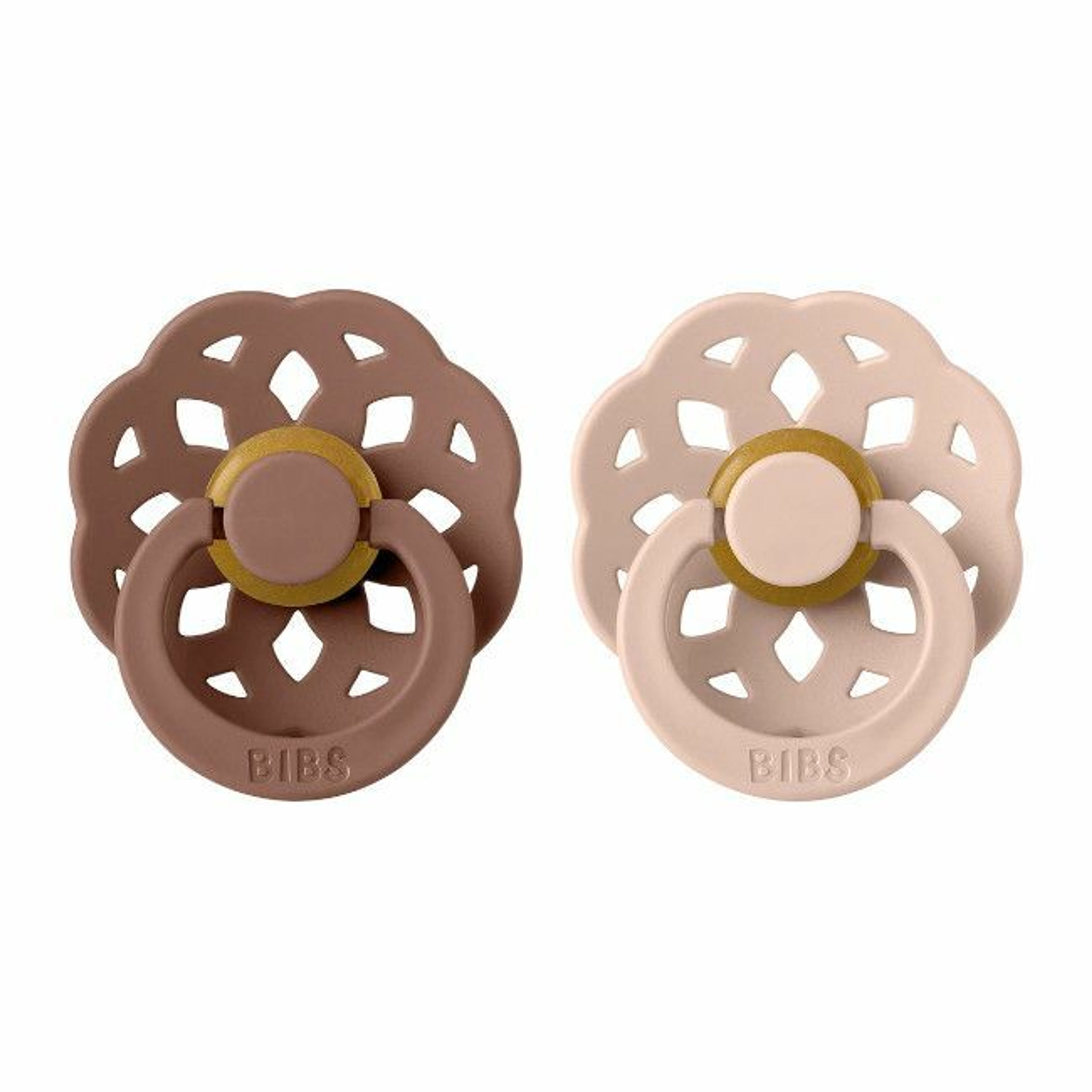 BIBS 2 Boheme Round Latex Dummies Woodchuck/Blush 6-18M