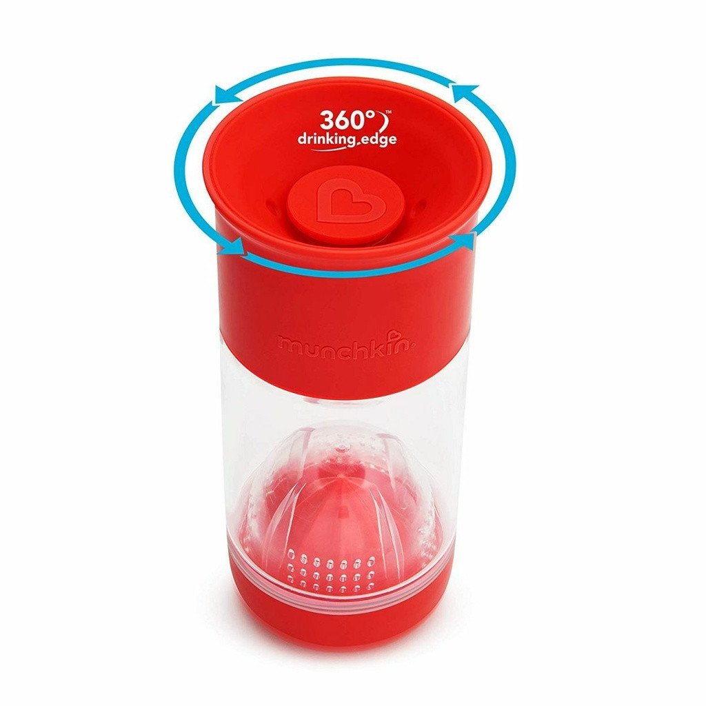 Munchkin Copo Miracle Infusor de Fruta Vermelho 414ml 51781