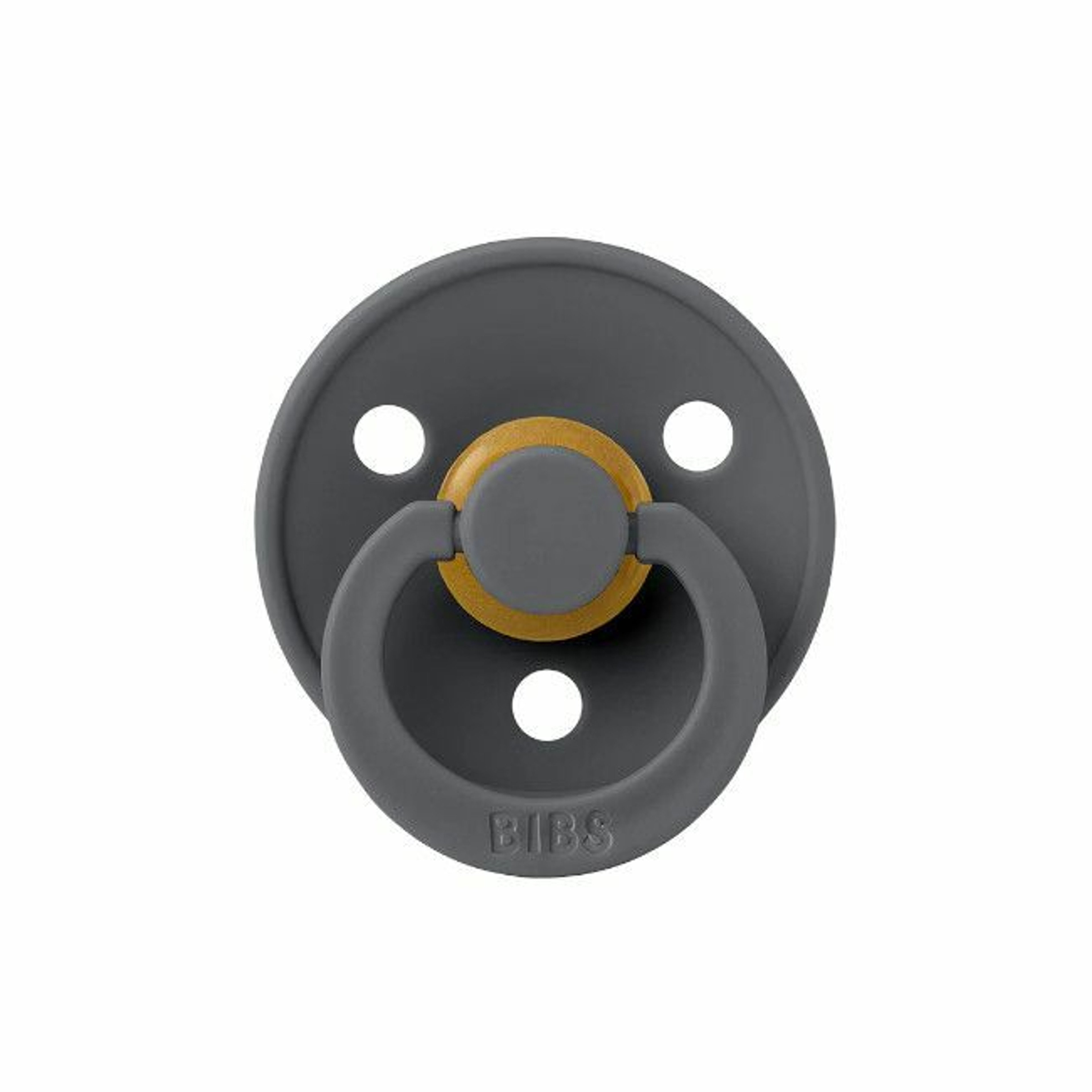 BIBS 2 Chupetas Colour Látex Anatómica Iron/Baby Blue 0-6M