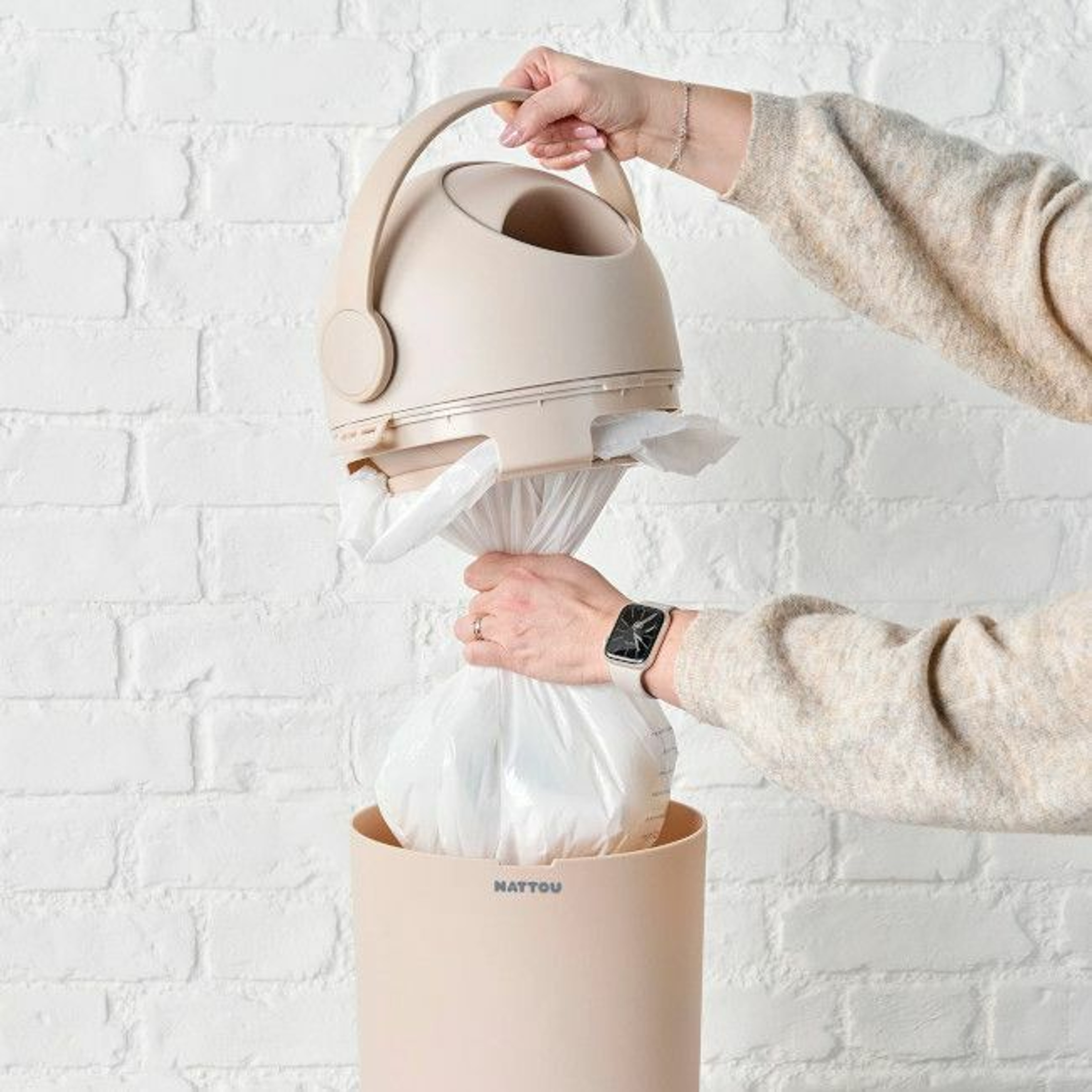 Nattou Contentor de Fraldas Dropy Beige 11150019