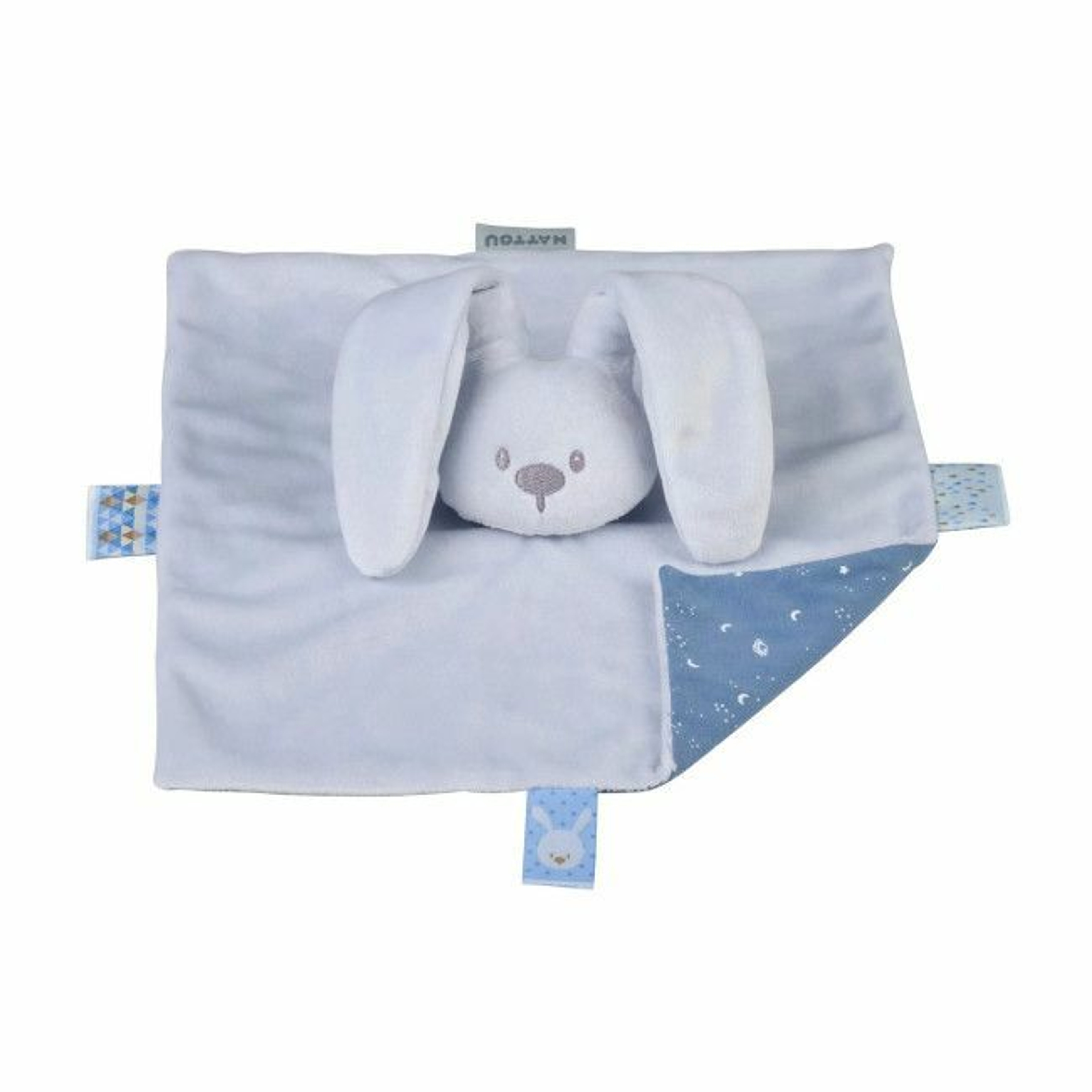 Nattou Lapidou Bunny Comforter 27cm Pastel Blue +0M 11875738