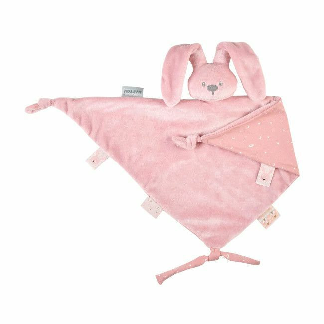 Nattou Lapidou Bunny Comforter 65cm Old Pink +0M 11875820