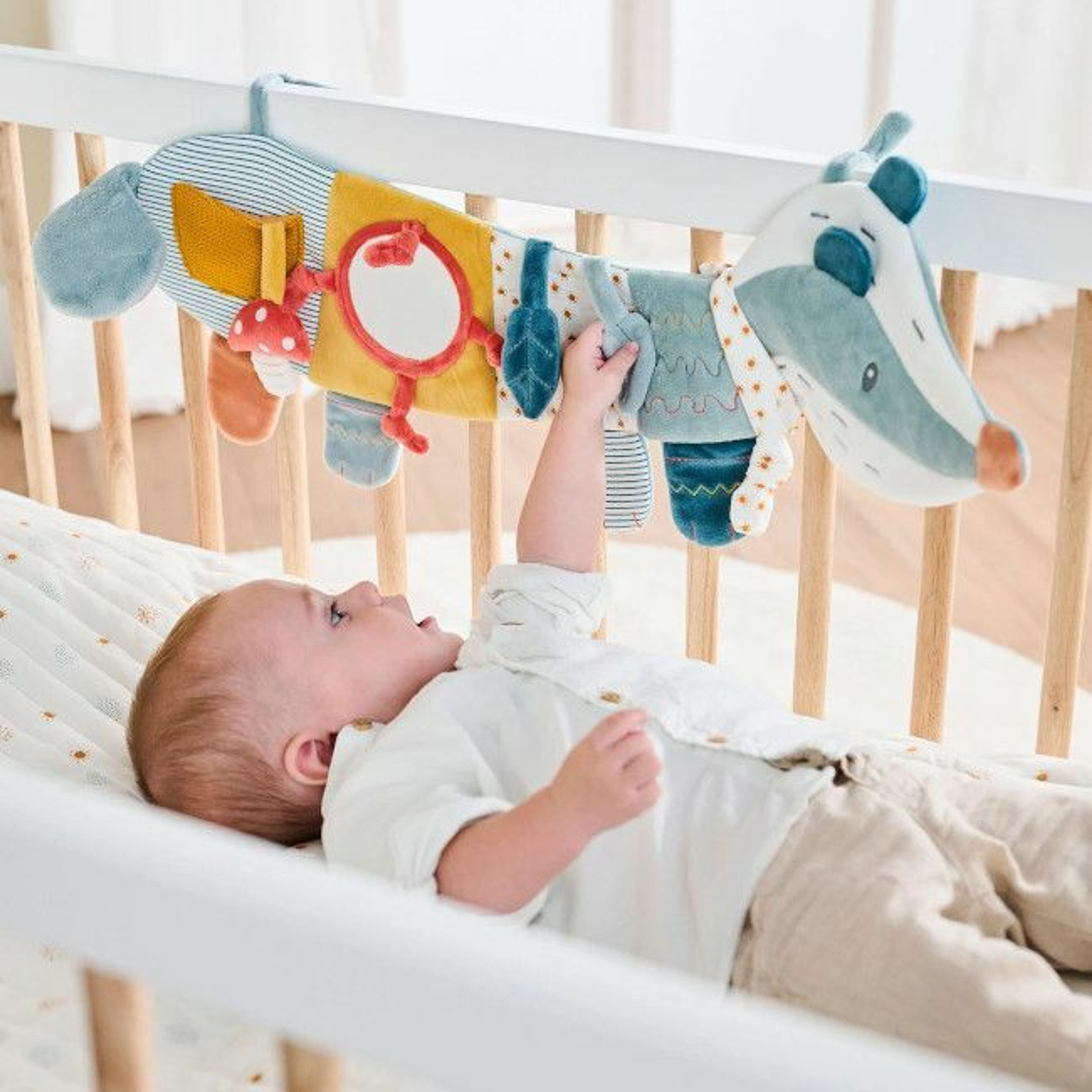 Nattou Painel de Atividades para Cama de Grades Felix & Leo +0M 11595308