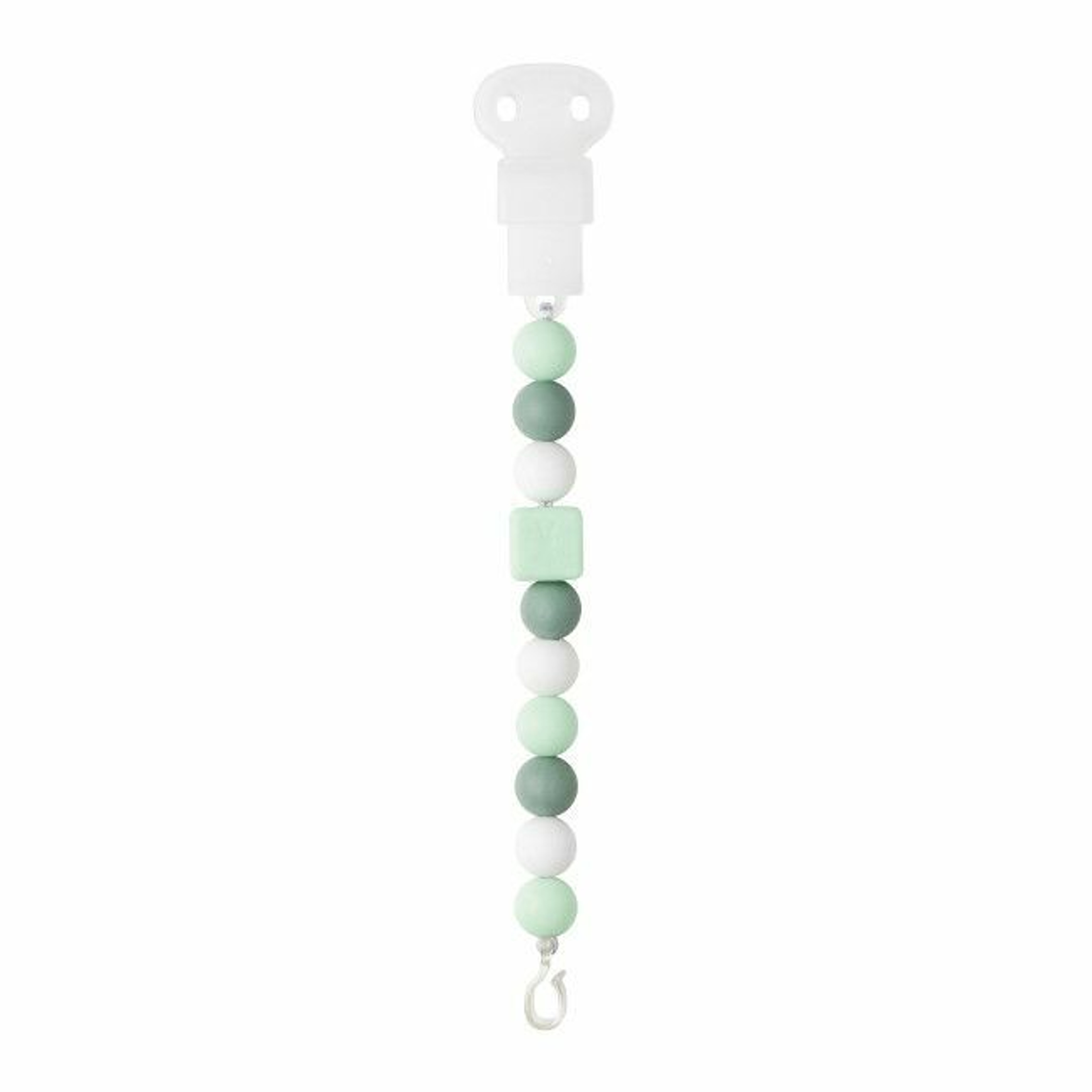 Nattou Silicone Pacifier Clip Mint/White 11877343
