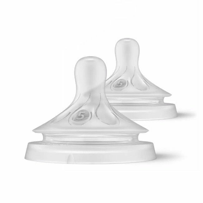 Philips AVENT 2 Natural Response Teats Flow 5 +6M SCY965/02