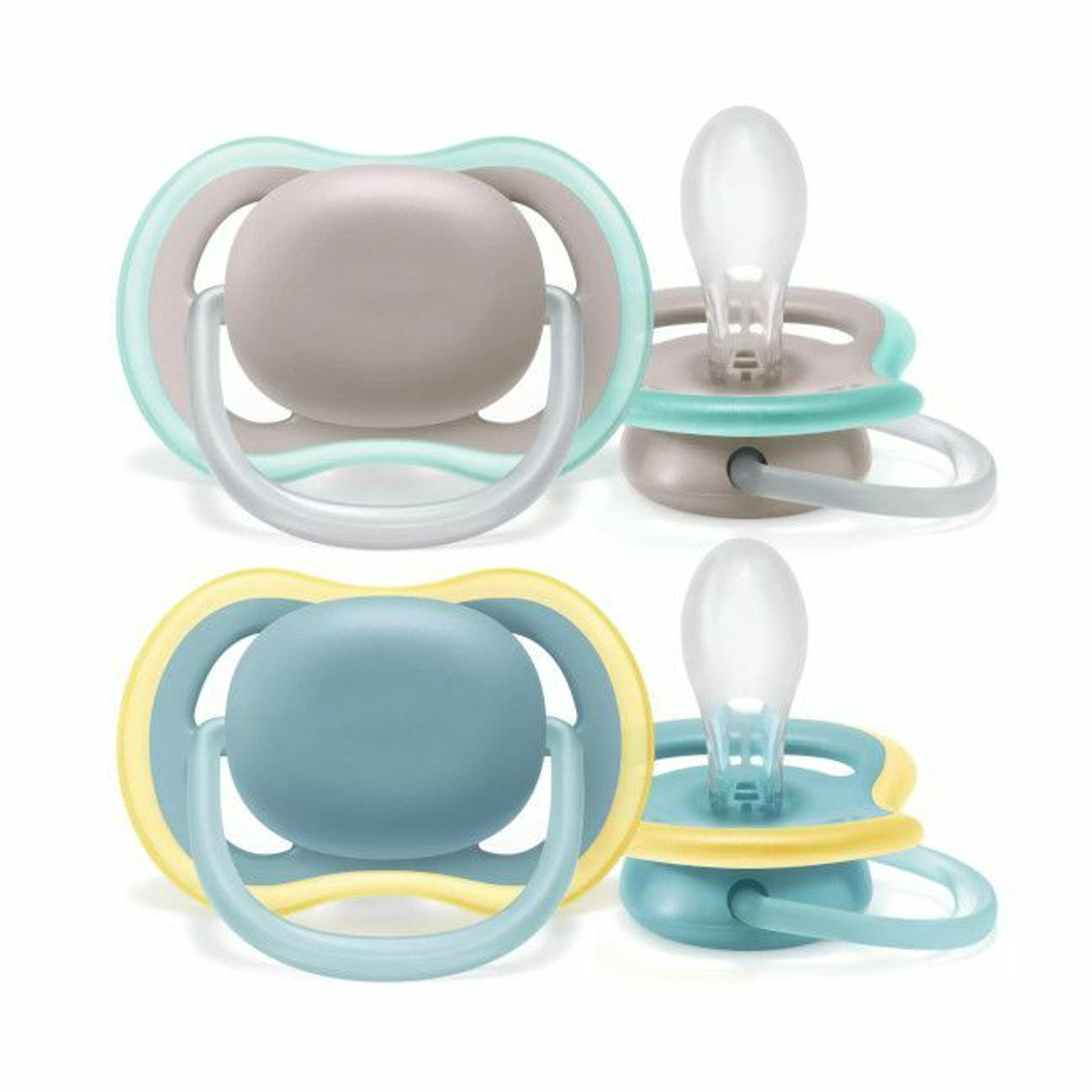 Philips AVENT 2 Chupetas Ultra Air Cinza/Azul +18M SCF349/01