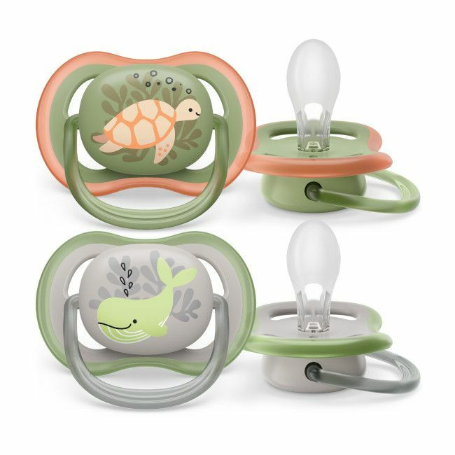 Philips AVENT 2 Chupetas Ultra Air Tartaruga/Baleia 6-18M SCF085/60