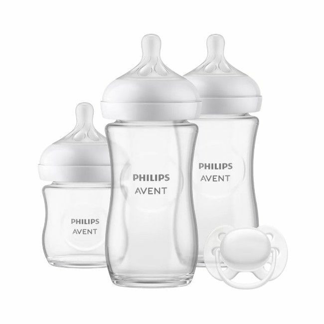 Philips AVENT Conjunto de Nascimento Natural Response Vidro SCD878/11