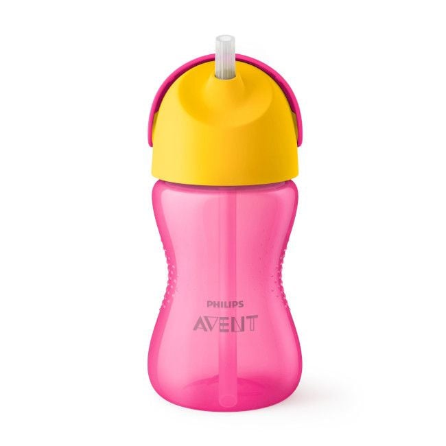 Philips AVENT Pink Cup with Straw 300ml SCF798/02