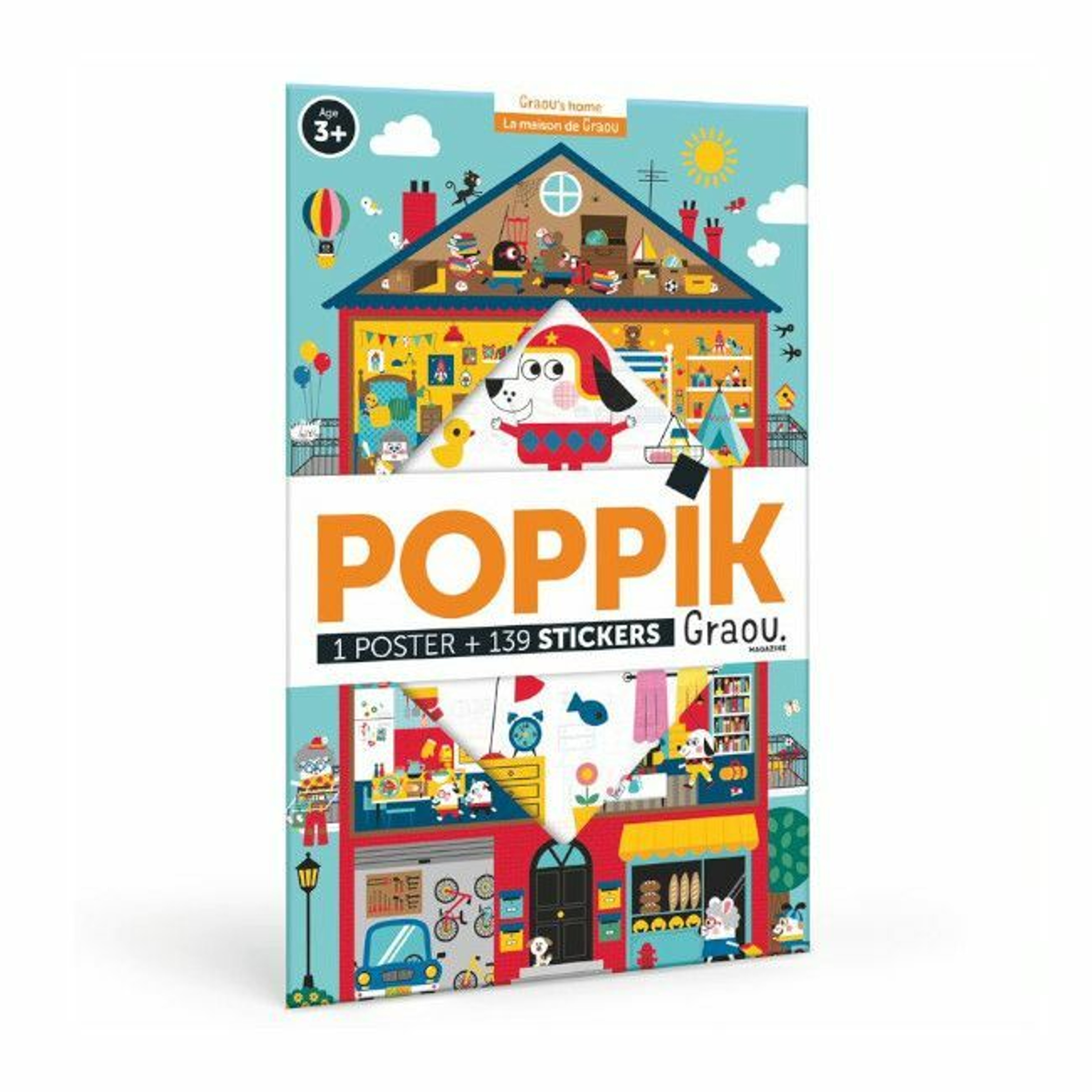 Poppik Educational Poster + 139 Stickers Discovery House +3Y POPDIS021