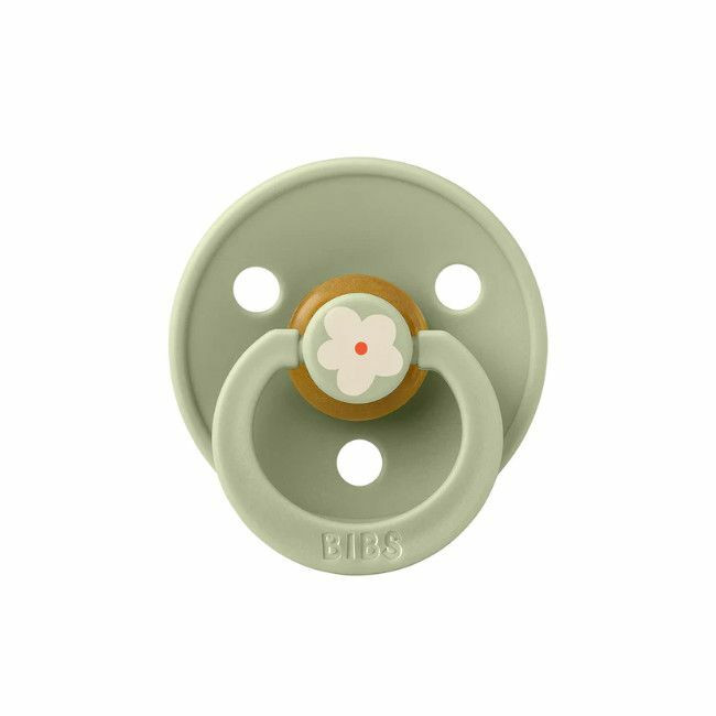 BIBS 2 Chupetas Colour Látex Redonda Jasmine Sage 6-18M