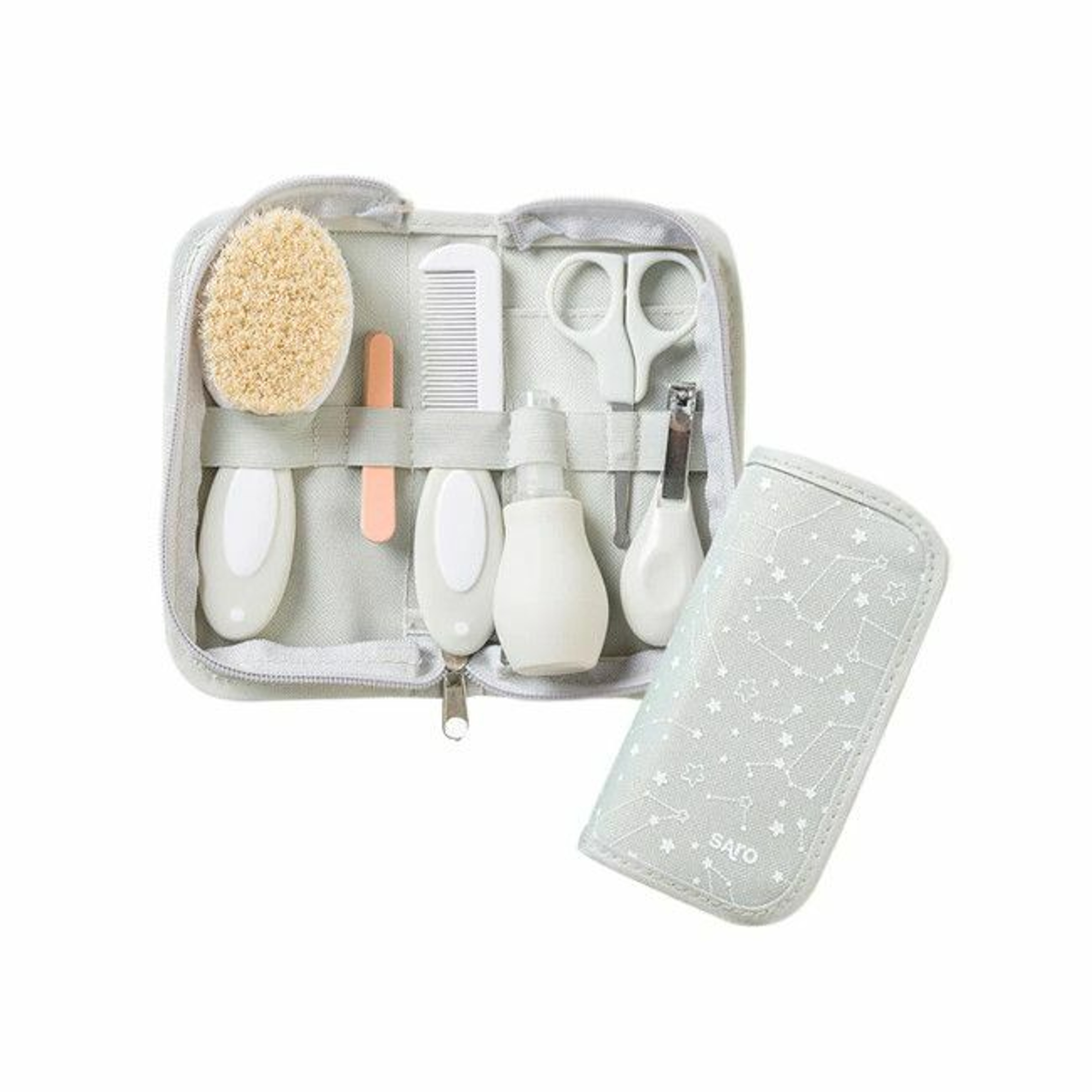 Saro Baby Care Set Grey 39458