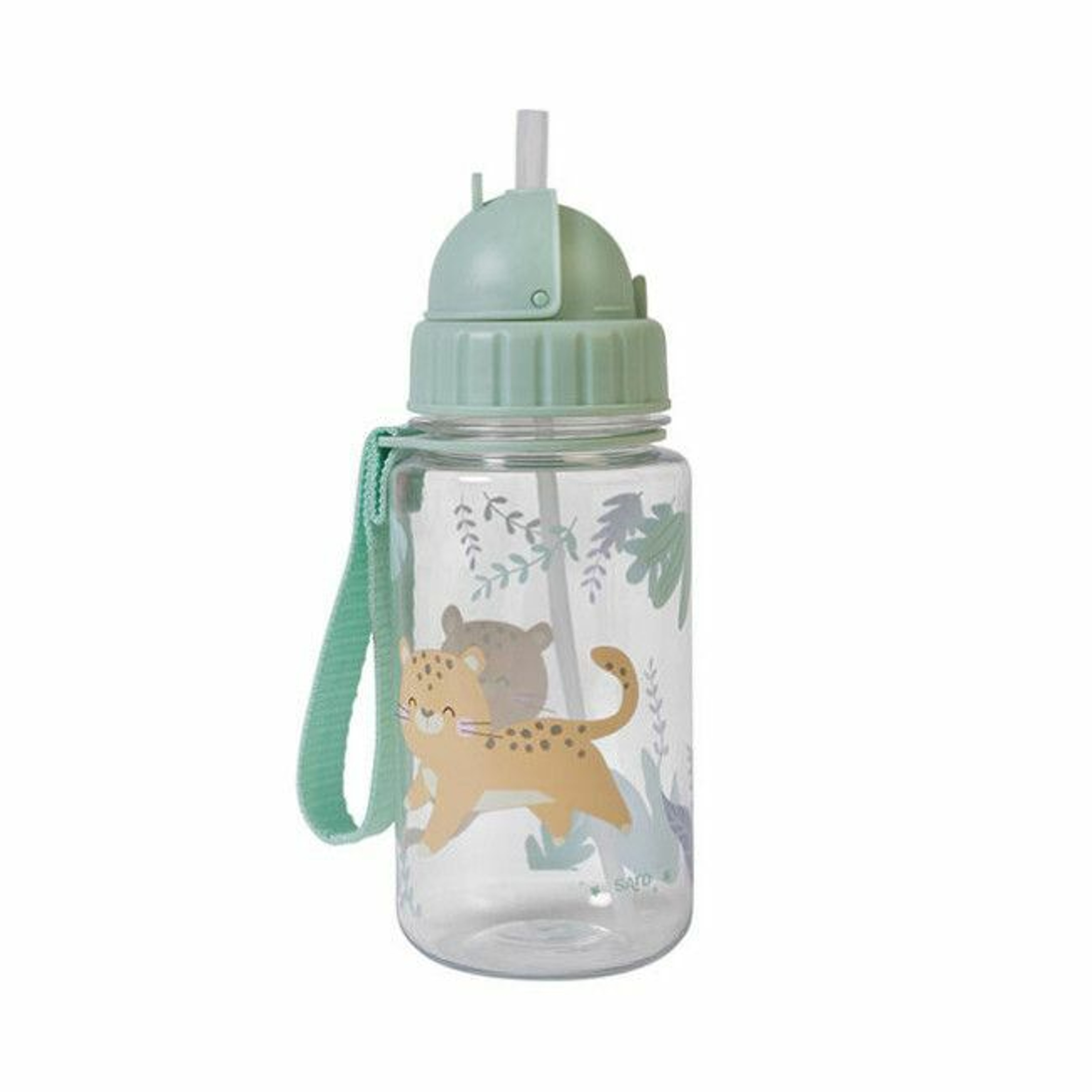 Saro 400ml Straw Bottle Cat 74004