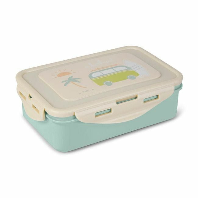 Saro 550ml Lunch Box with Divider Aloha 70069