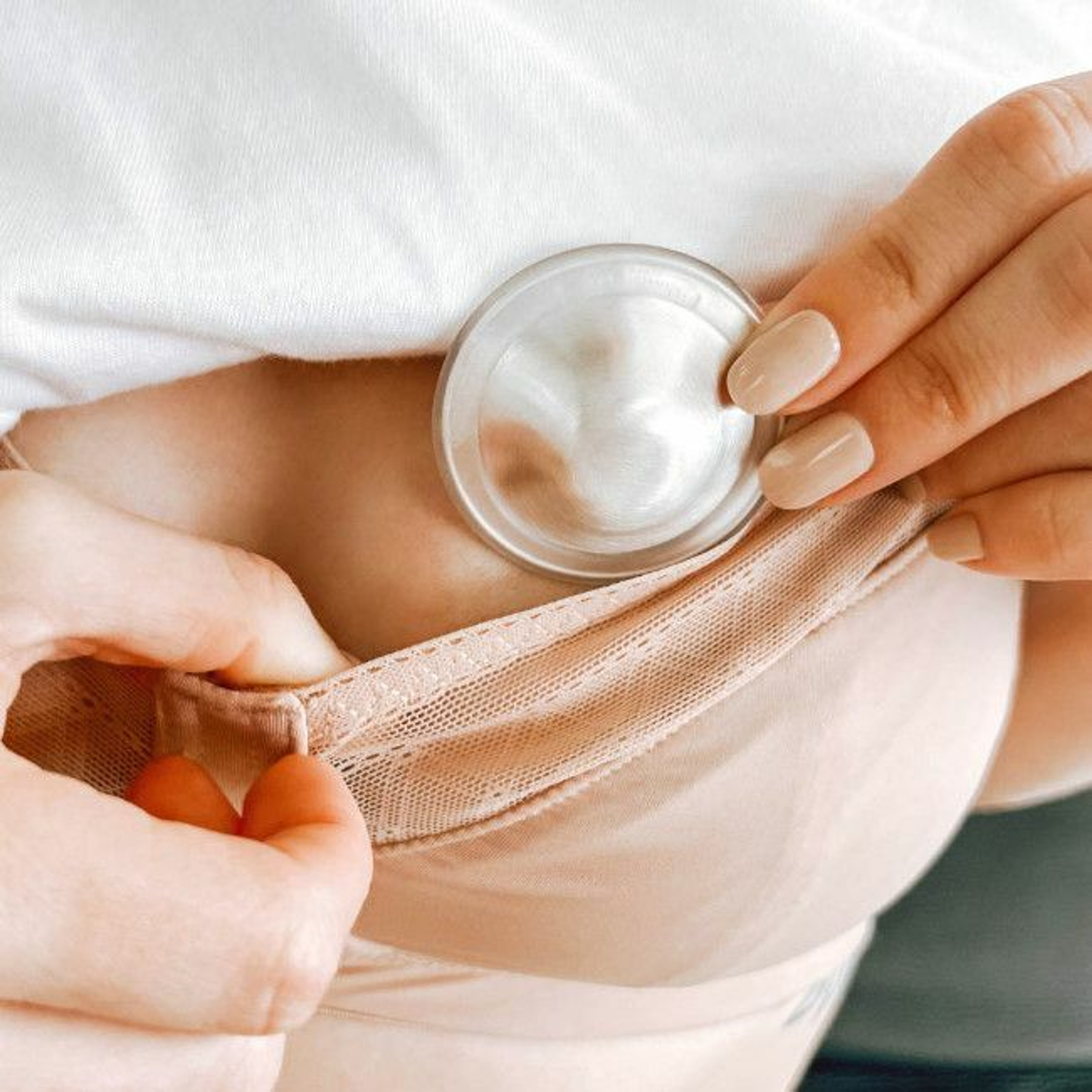 Silverette Proteção para Mamilos de Prata XL + Anel O-Feel