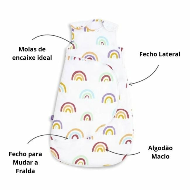 Snüz SnüzPouch Saco de Dormir Colour Rainbow 0-6 1.0 Tog SW007AJ