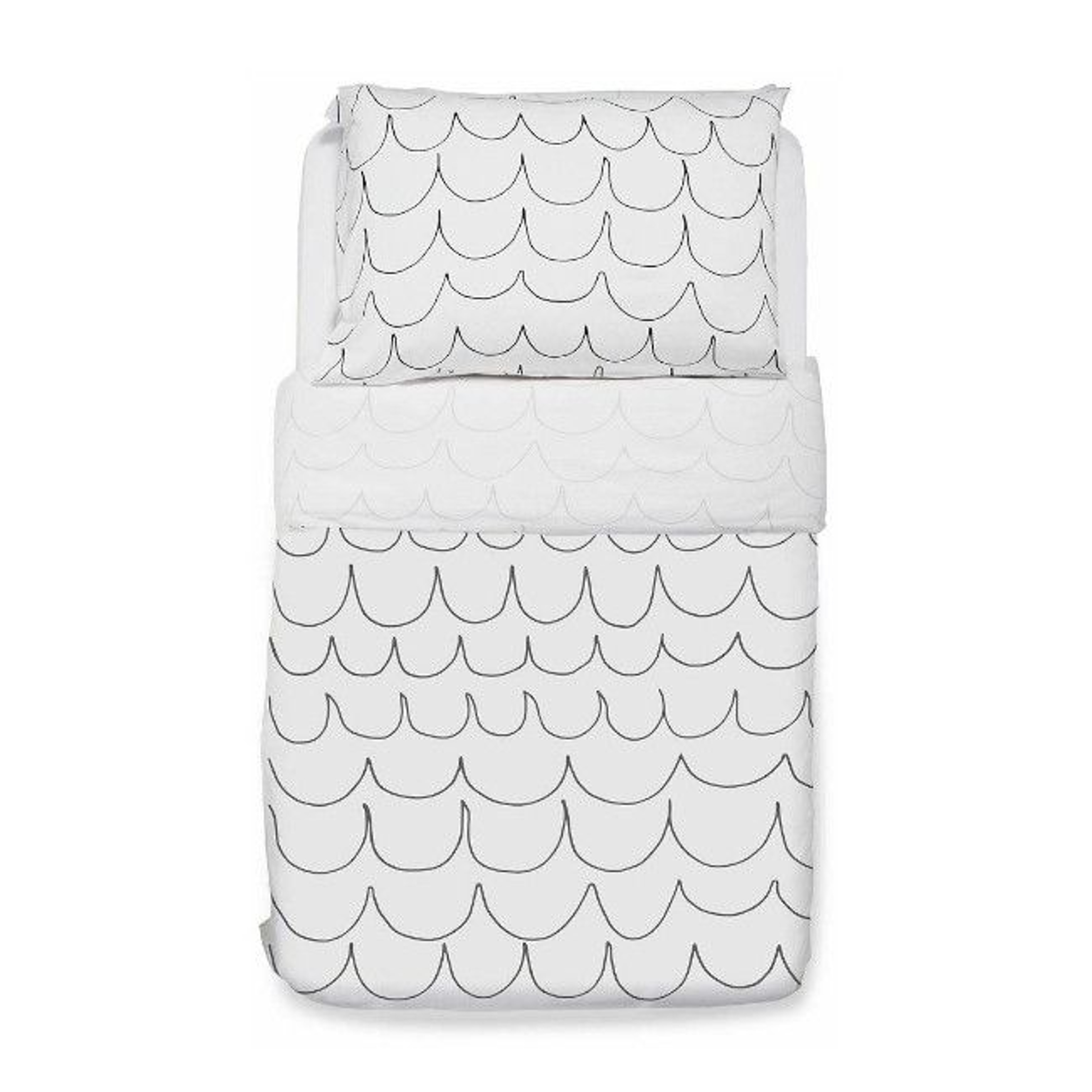 Snüz Duvet Cover + Pillowcase Set Wave Mono BD008AC