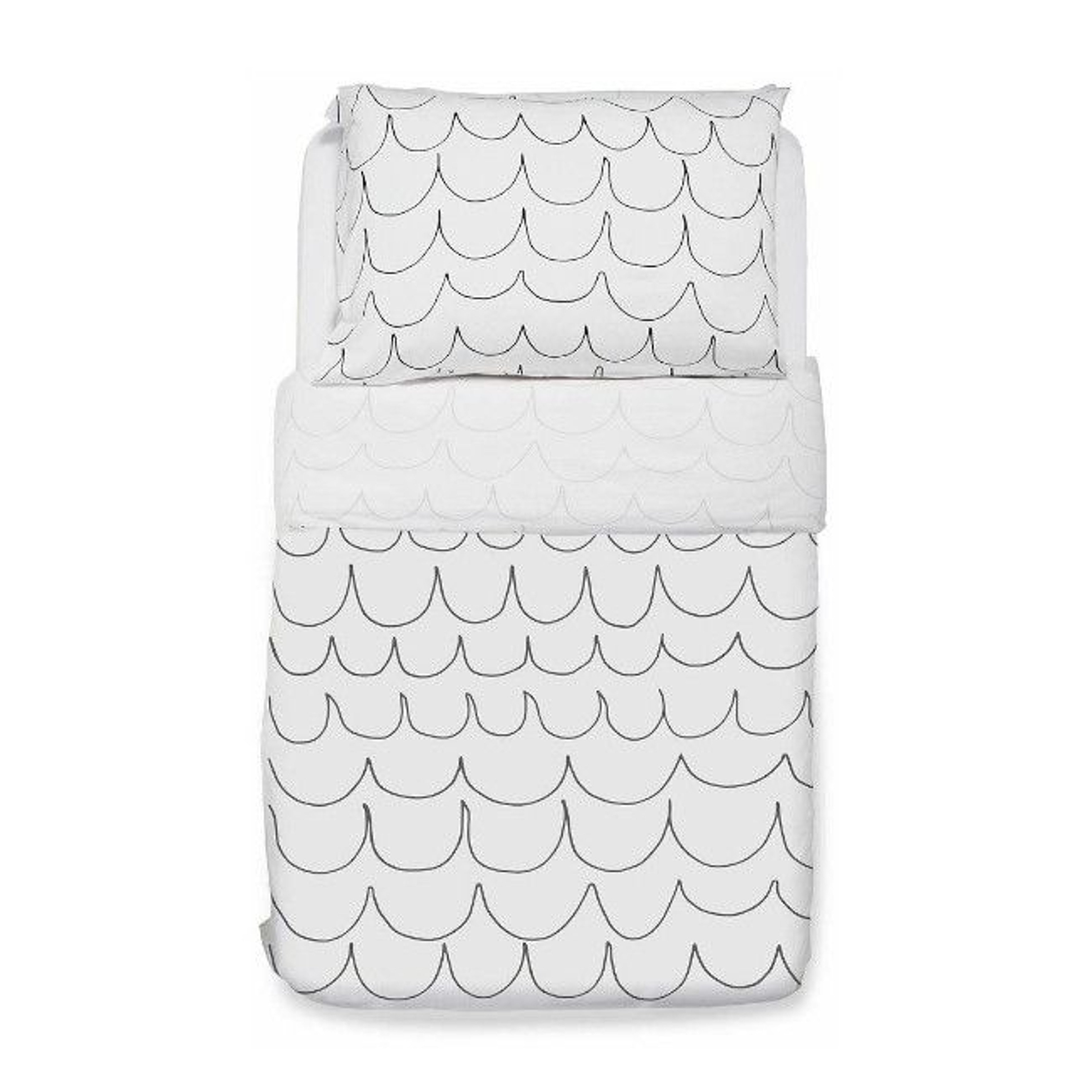 Snüz Duvet Cover + Pillowcase Set Wave Mono BD008AC