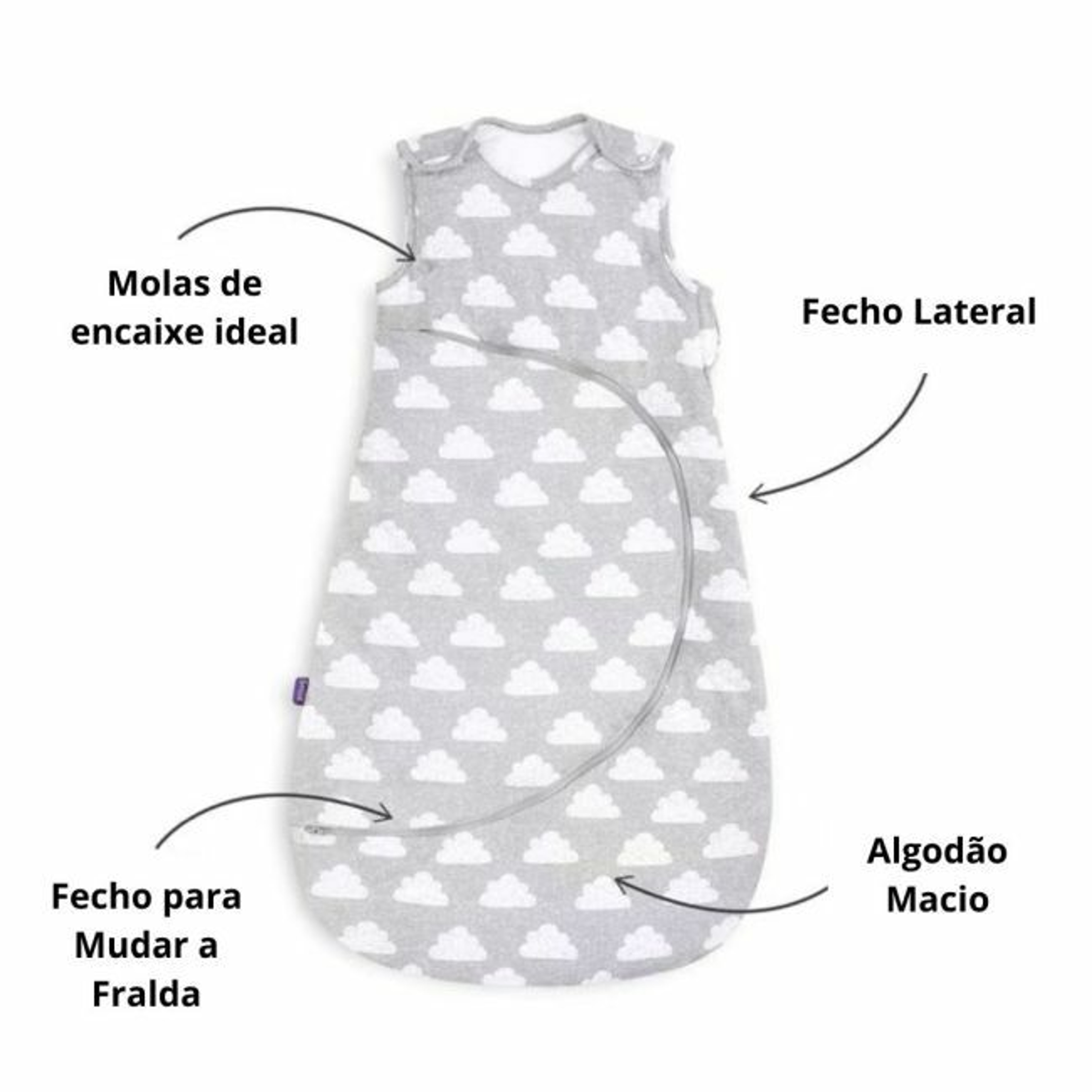 Snüz SnüzPouch Saco de Dormir Cloud Nine 0-6 1.0 TOG SW006AH