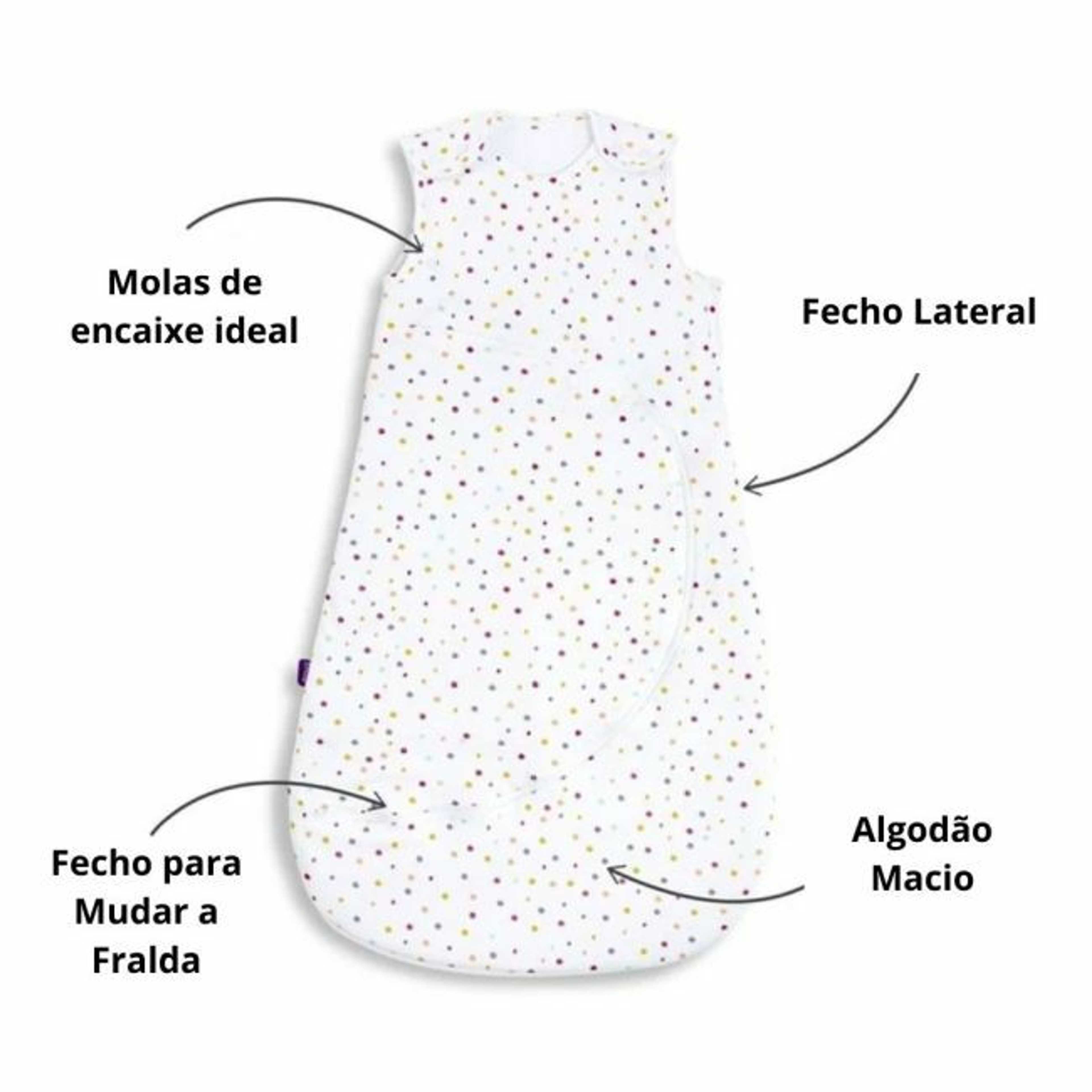 Snüz SnüzPouch Saco de Dormir Colour Spots 0-6 1.0 Tog SW007AF