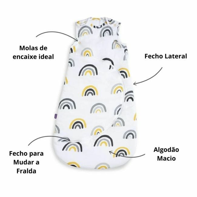 Snüz SnüzPouch Saco de Dormir Mustard Rainbow 0-6 2.5 TOG SW007BK