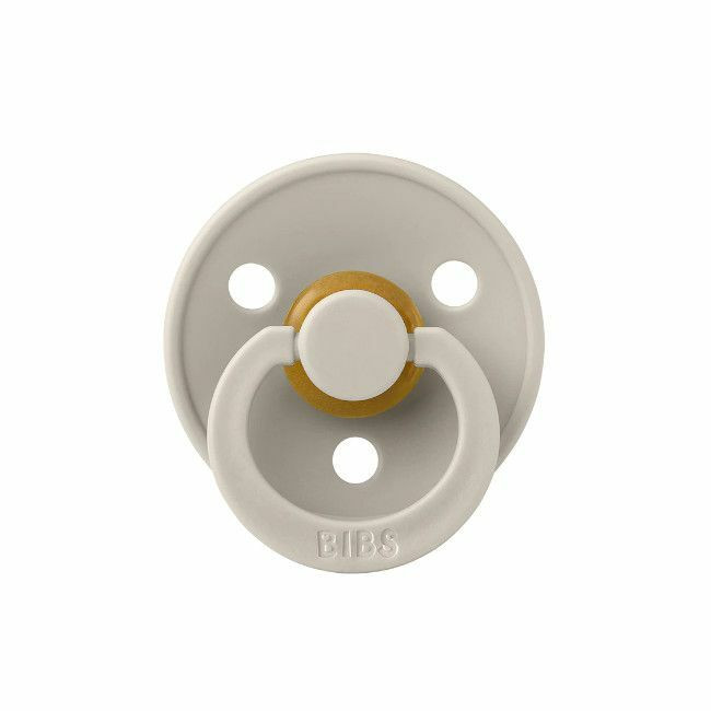 BIBS 2 Chupetas Colour Látex Simétrica Sand/Iron 0-6M