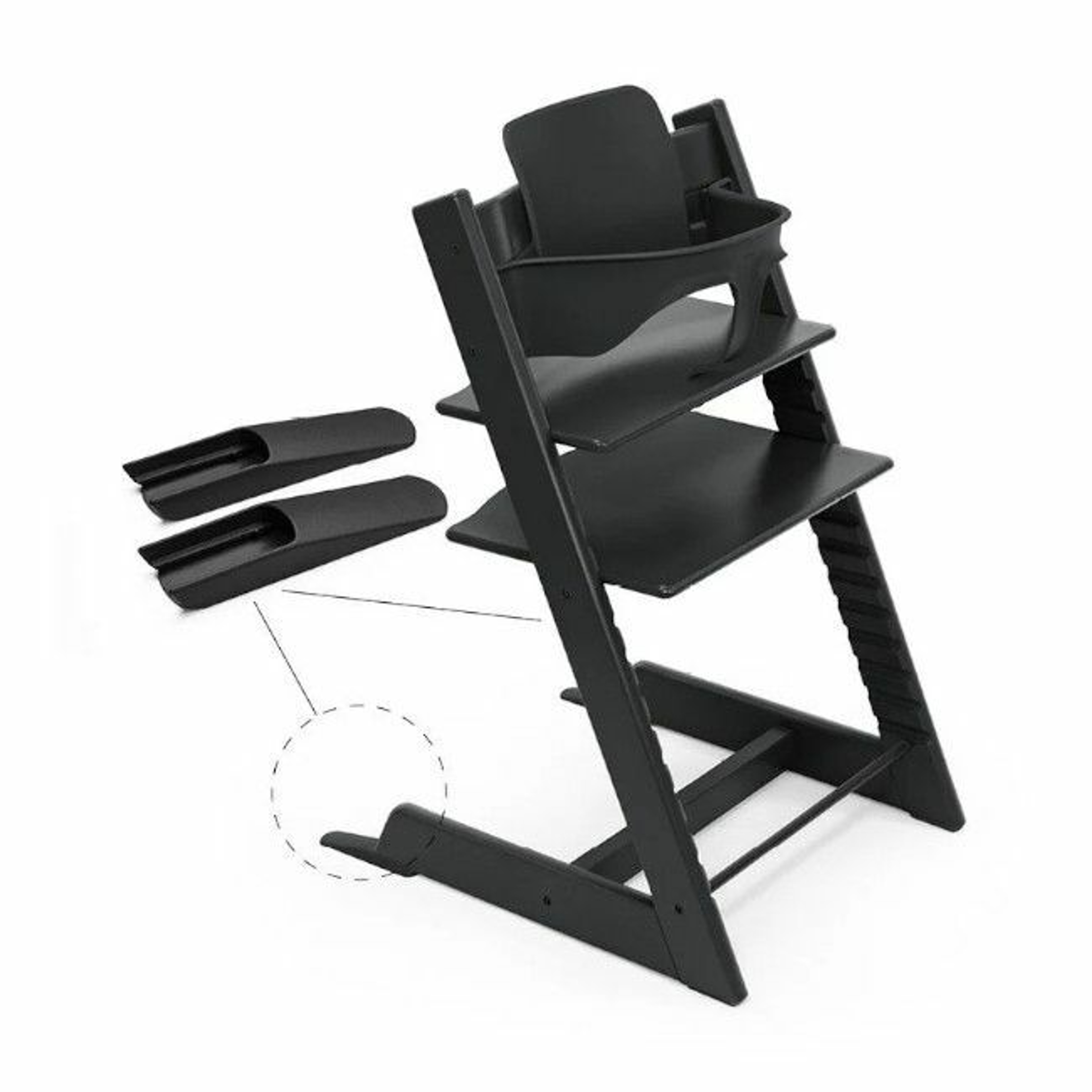 Stokke Baby Set 2 para Cadeira de Papa Tripp Trapp Black 650002